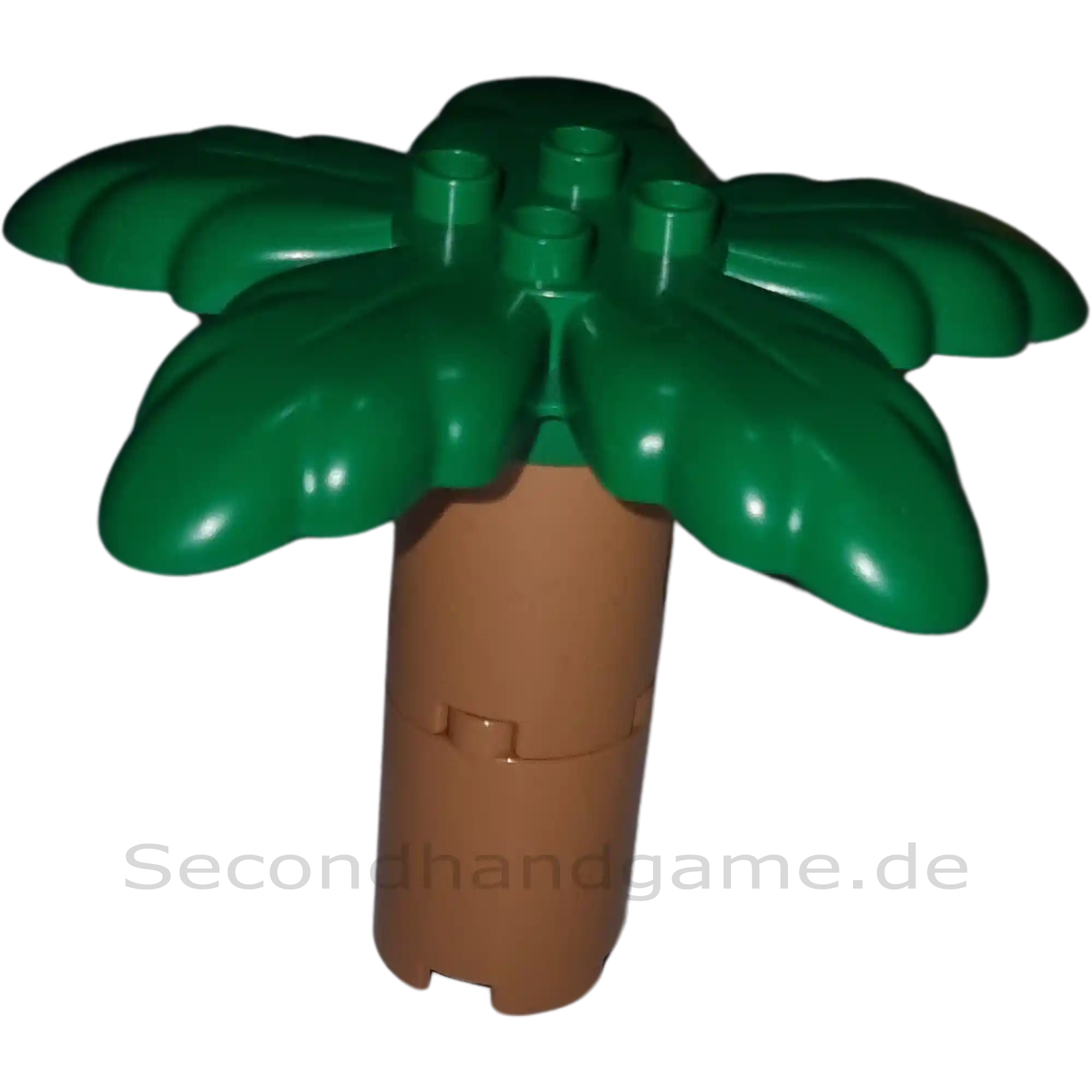 Lego Duplo Palme Stamm Hellbraun Dunkelgrüne Blätter
