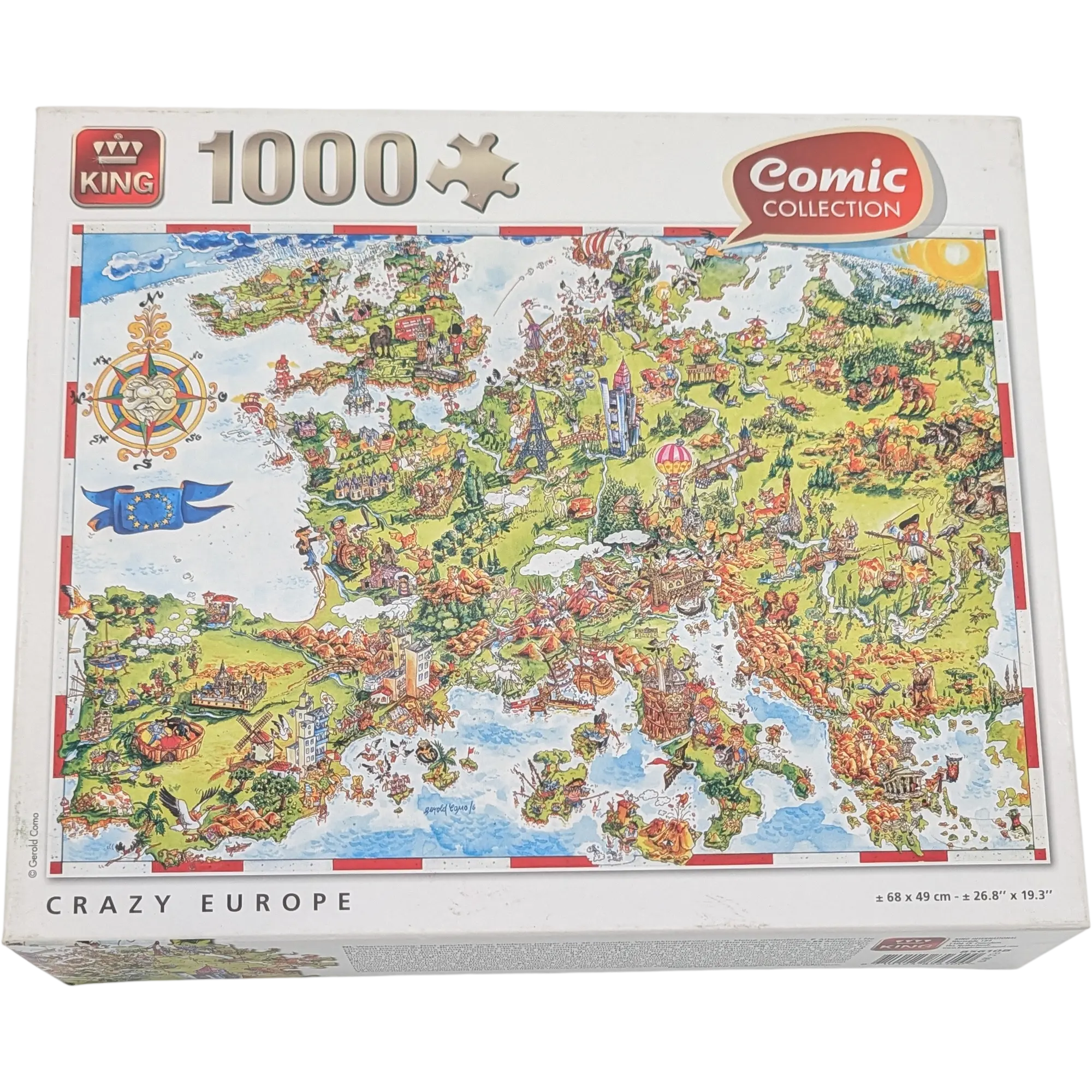 King Puzzle Comic Collection 1000 Teile 85610B Crazy Europe