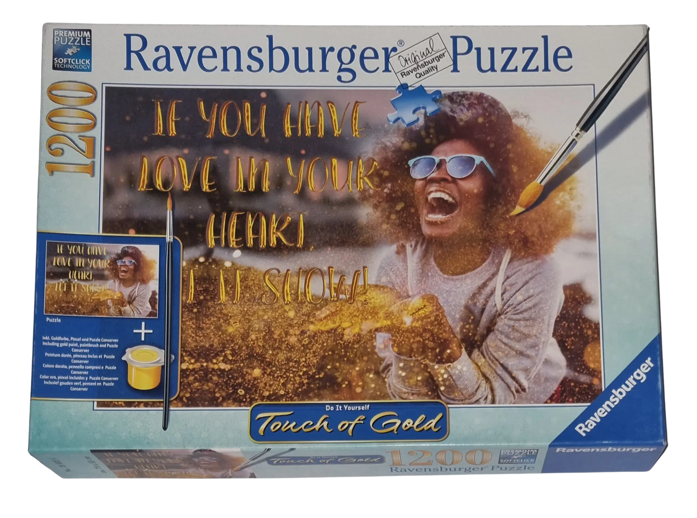 Ravensburger Premium Puzzle softclick 1200 Teile Touch of gold 199334 Show me Love