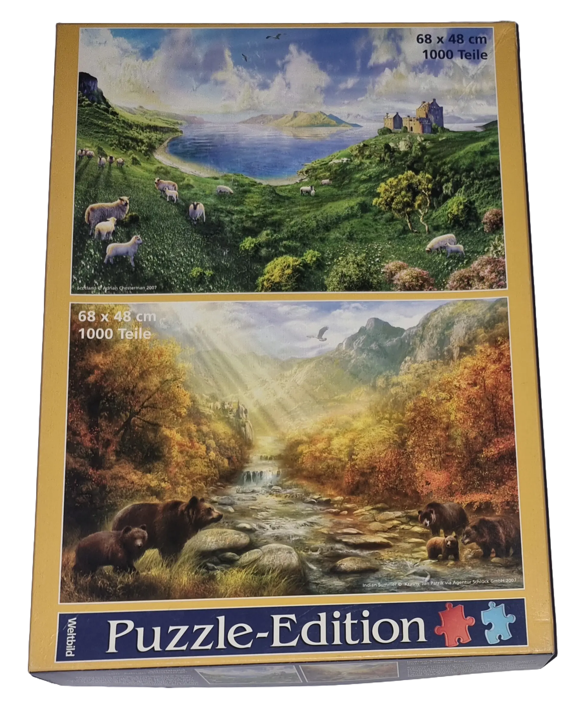 Weltbild Puzzle Edition 2x1000 Teile Scotland und Indian Summer