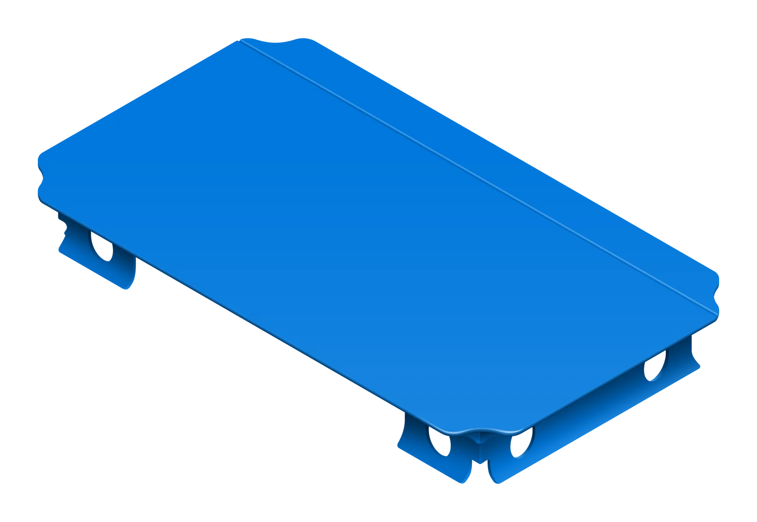 QUADRO Platte 40 × 20 cm 00405 Blau 00202
