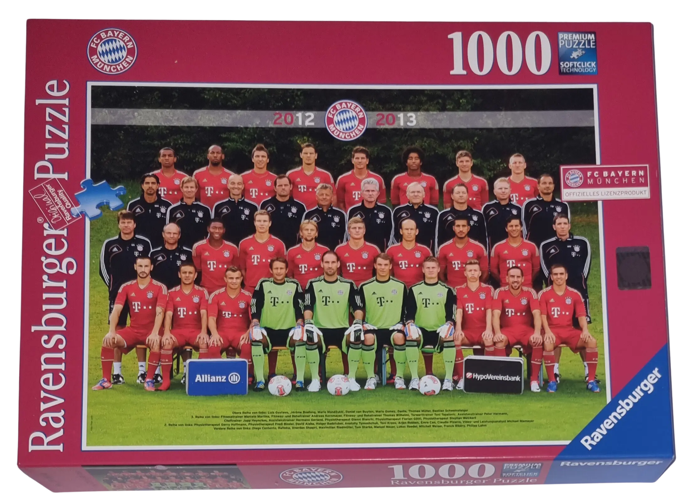 Ravensburger Premium Puzzle softclick 1000 Teile 190560 FC BAYERN München