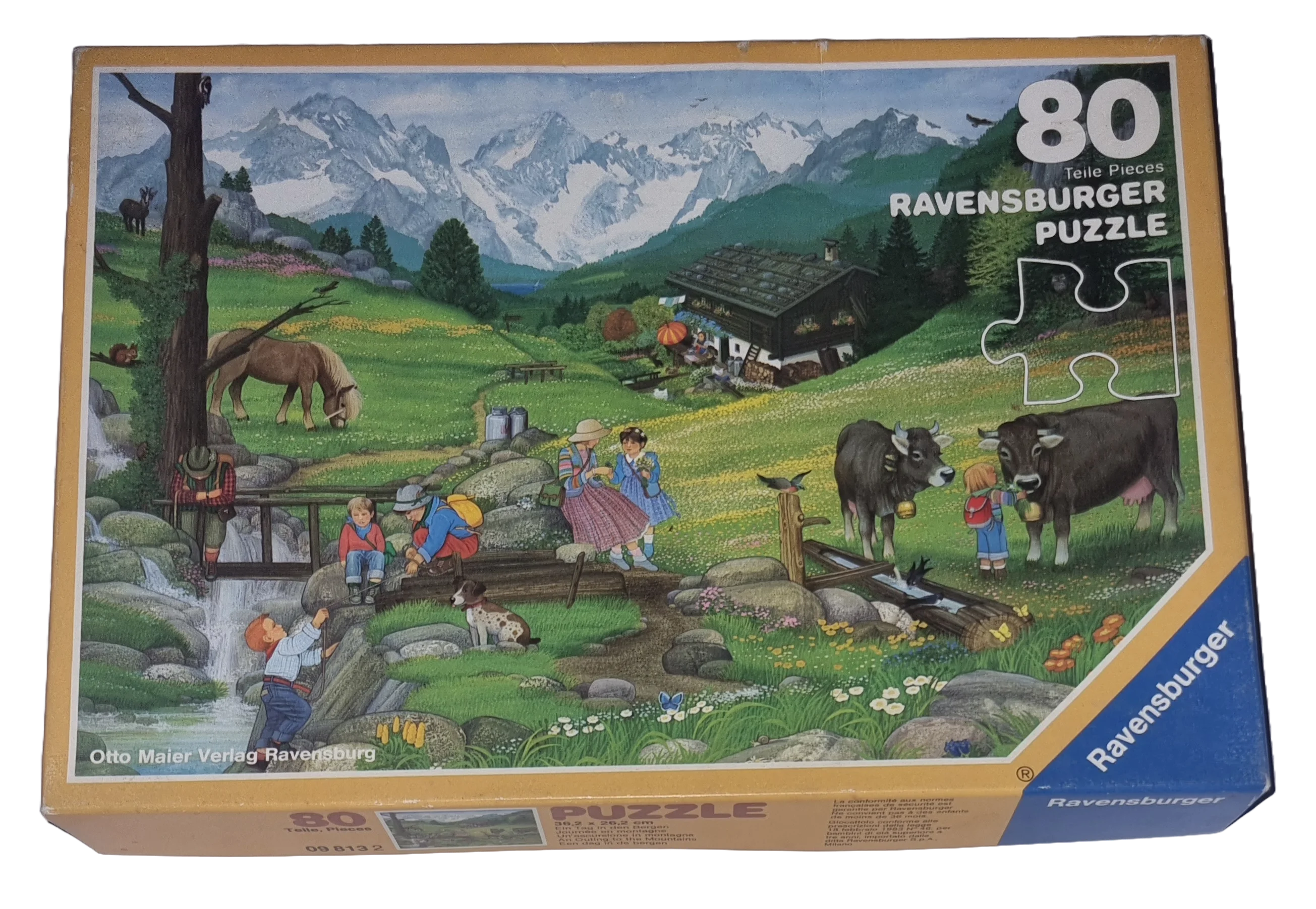 Ravensburger Puzzle 80 Teile Ein Tag in den Bergen 098132