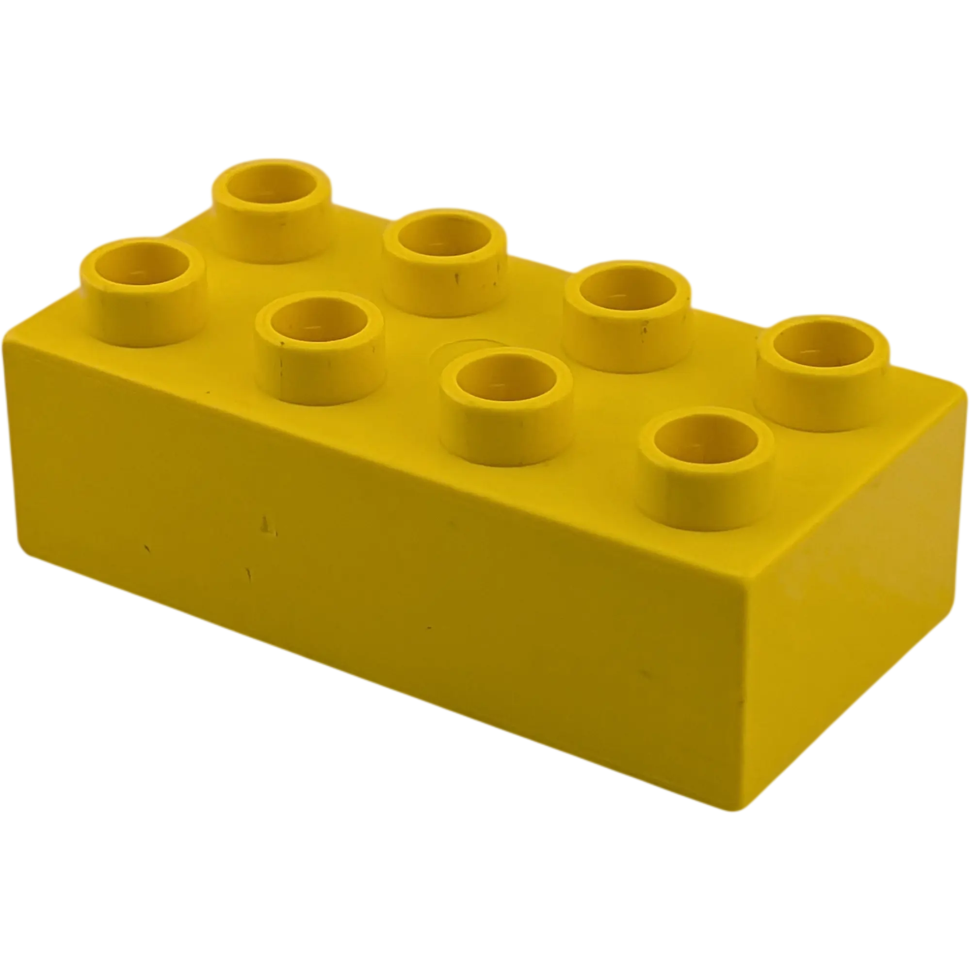 Lego Duplo 2x4 Stein 3011 Gelb Bedruckt mit Police Polizei, Ansicht 2