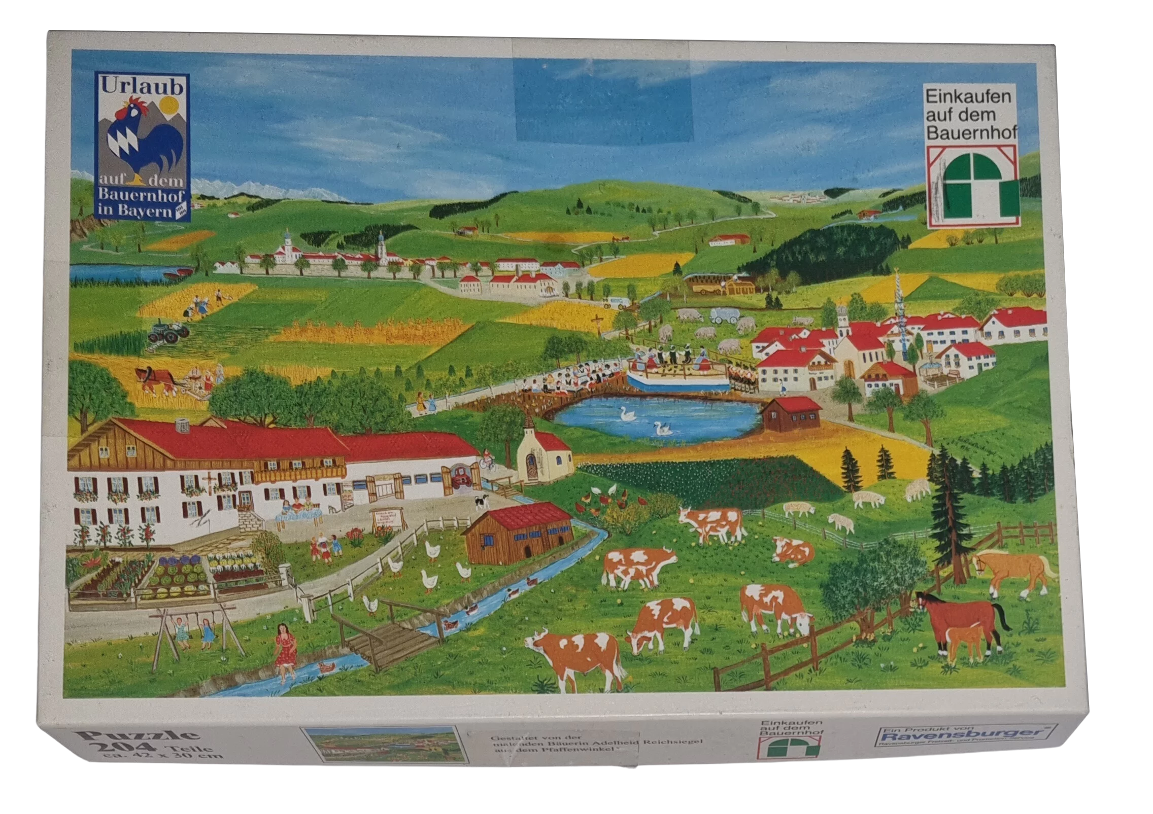 Ravensburger Puzzle Urlaub auf dem Bauernhof in Bayern