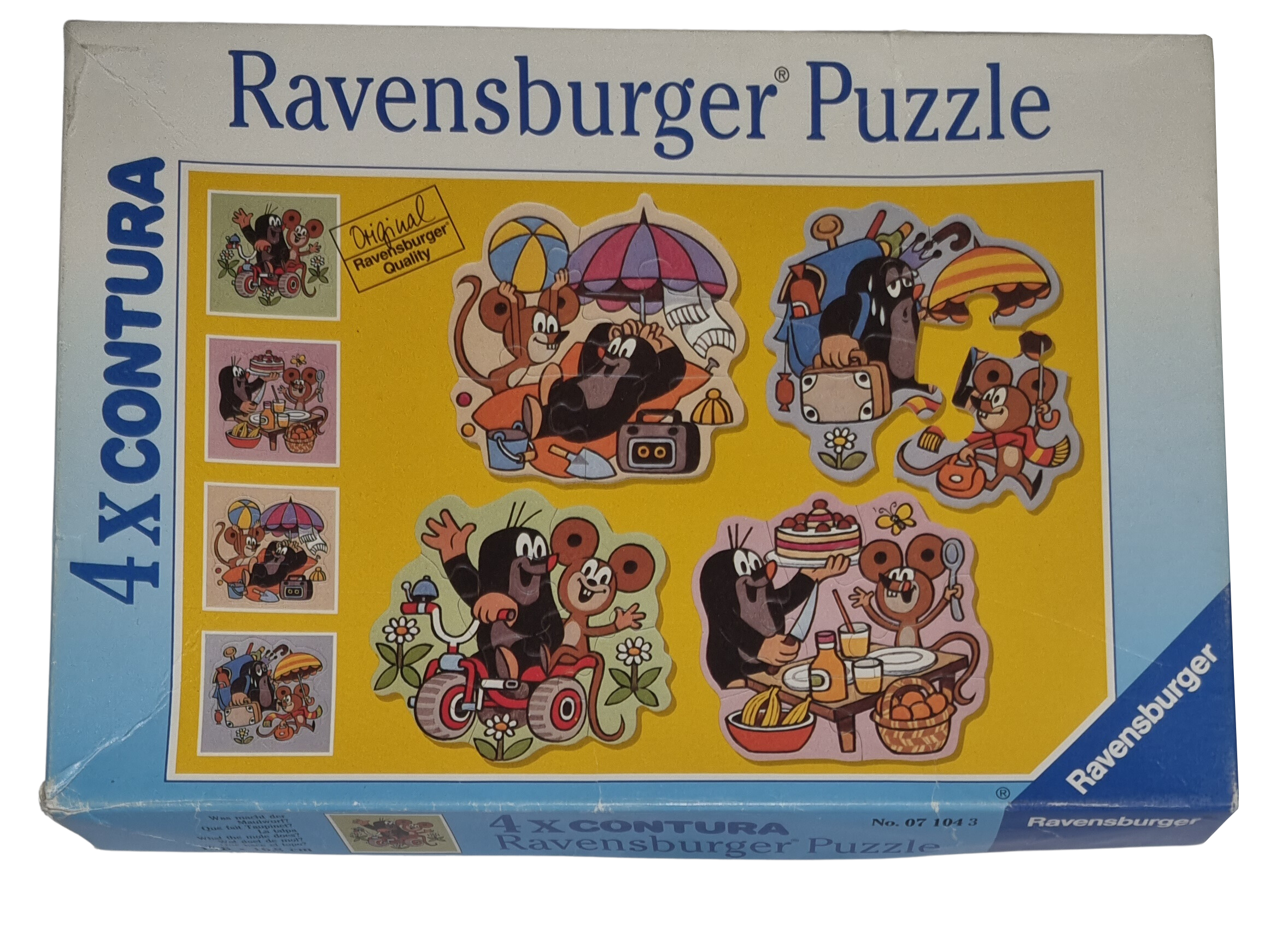 Ravensburger Puzzle Contura 4-6 Teile 071043 Was macht der Maulwurf