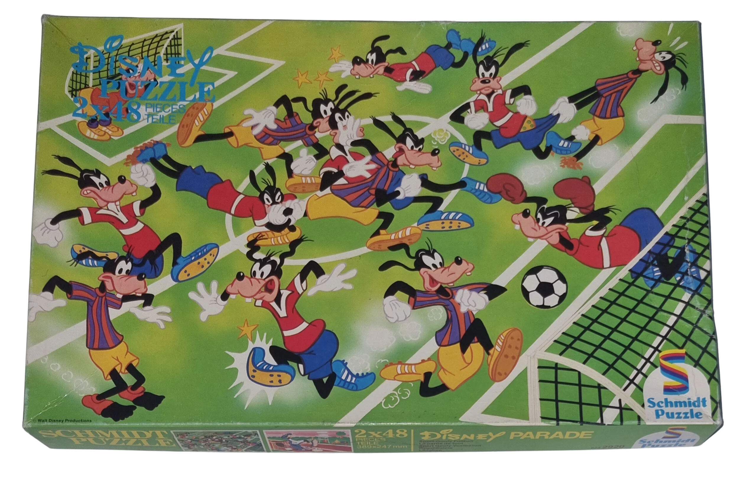 Schmidt Disney Puzzle Erntezeit 2 x 48 Teile 6252920 Sport-Goofy Fußball