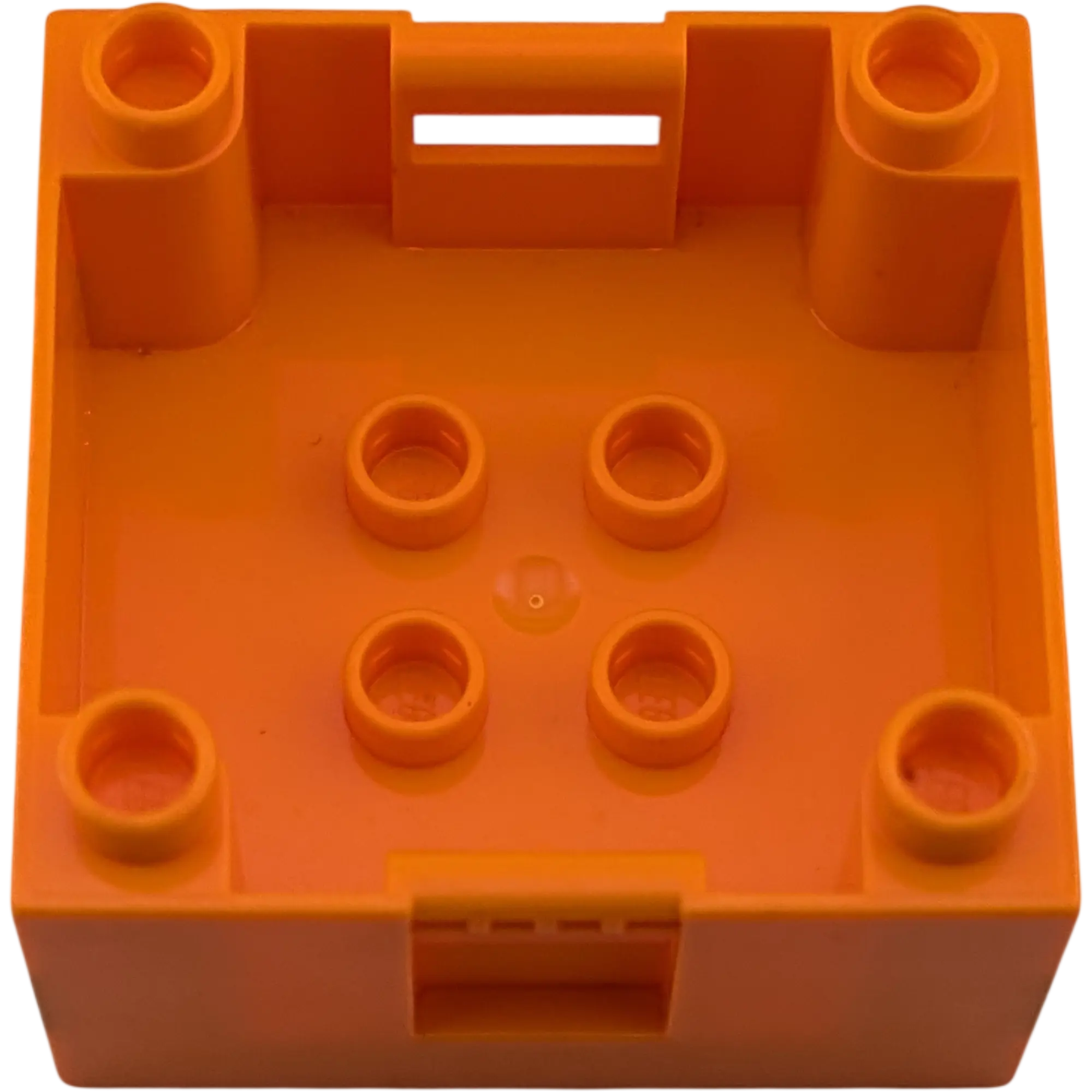 Lego Duplo Kiste Box Orange bedruckt mit Flugzeug in Wolke, Ansicht 2