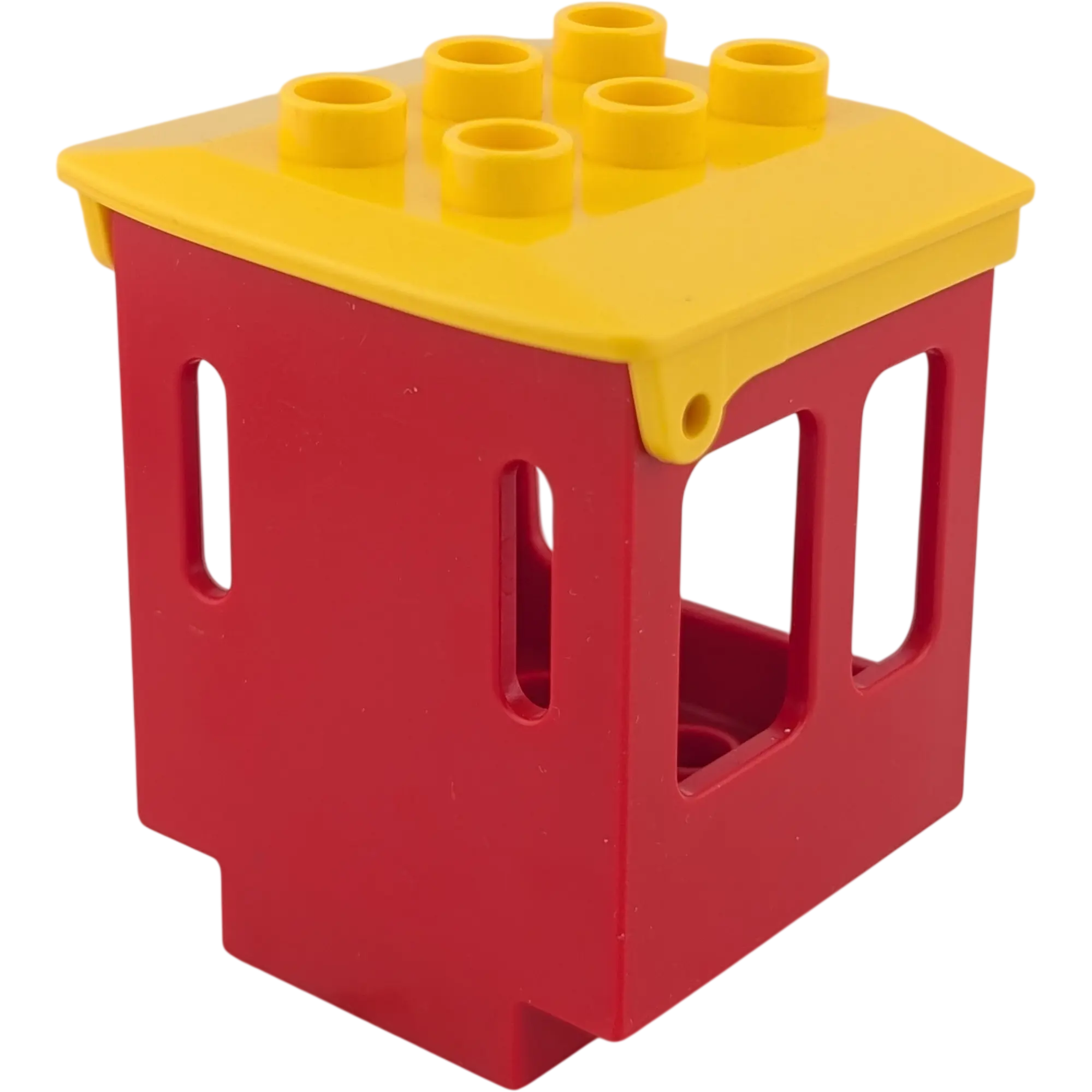 Lego Duplo 92453 Aufsatz Rot mit Klappdach Gelb Kabine Führerhaus