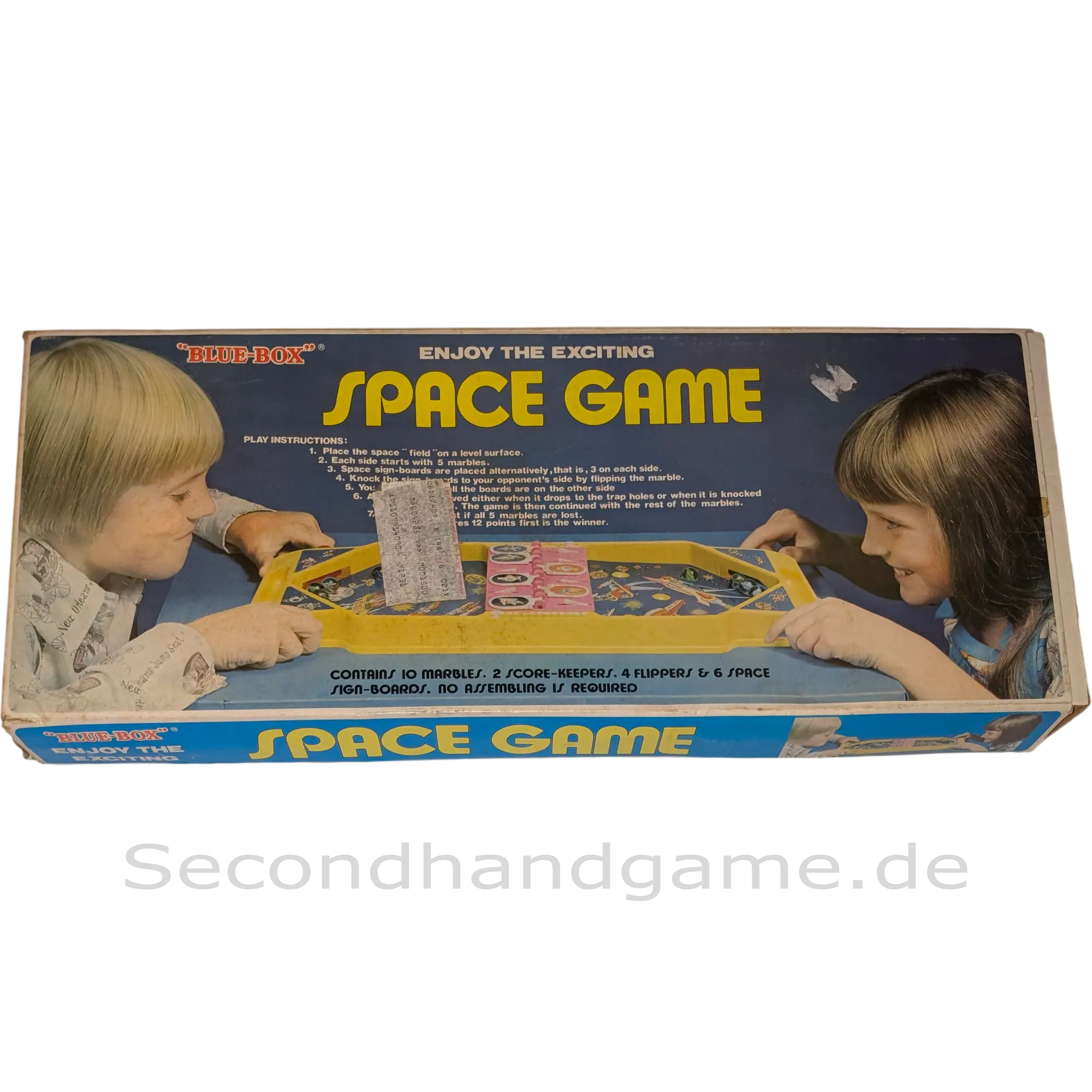 Blue-Box Geduldspiel Enjoy the exciting Space Game Flippers