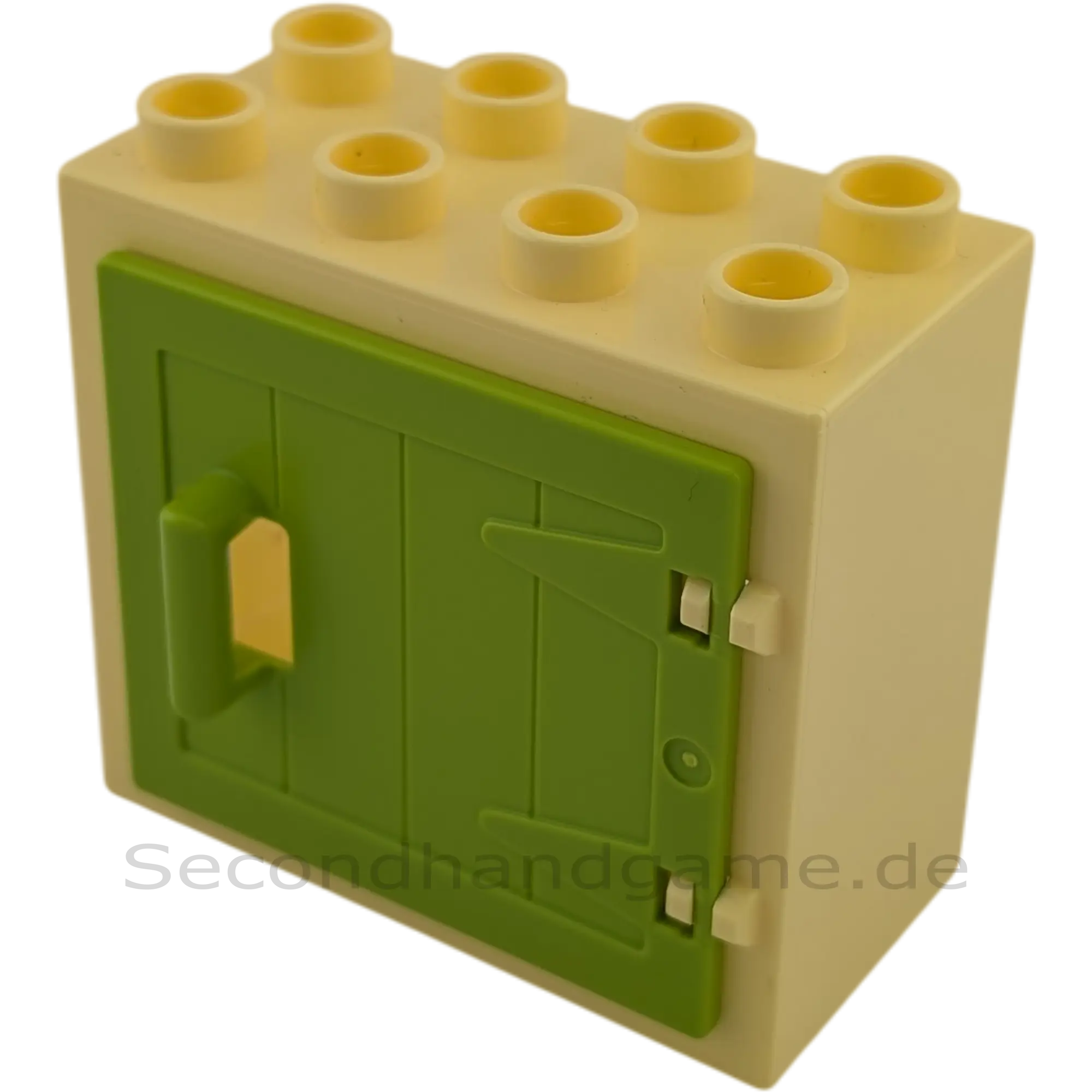 Lego Duplo 61649 Schrank Hellgelb mit Lime Holztor