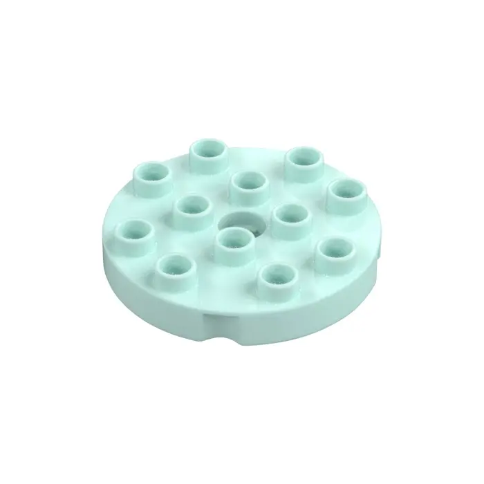 Lego Duplo 98222 Platte Rund mit Loch 4x4 Türkis