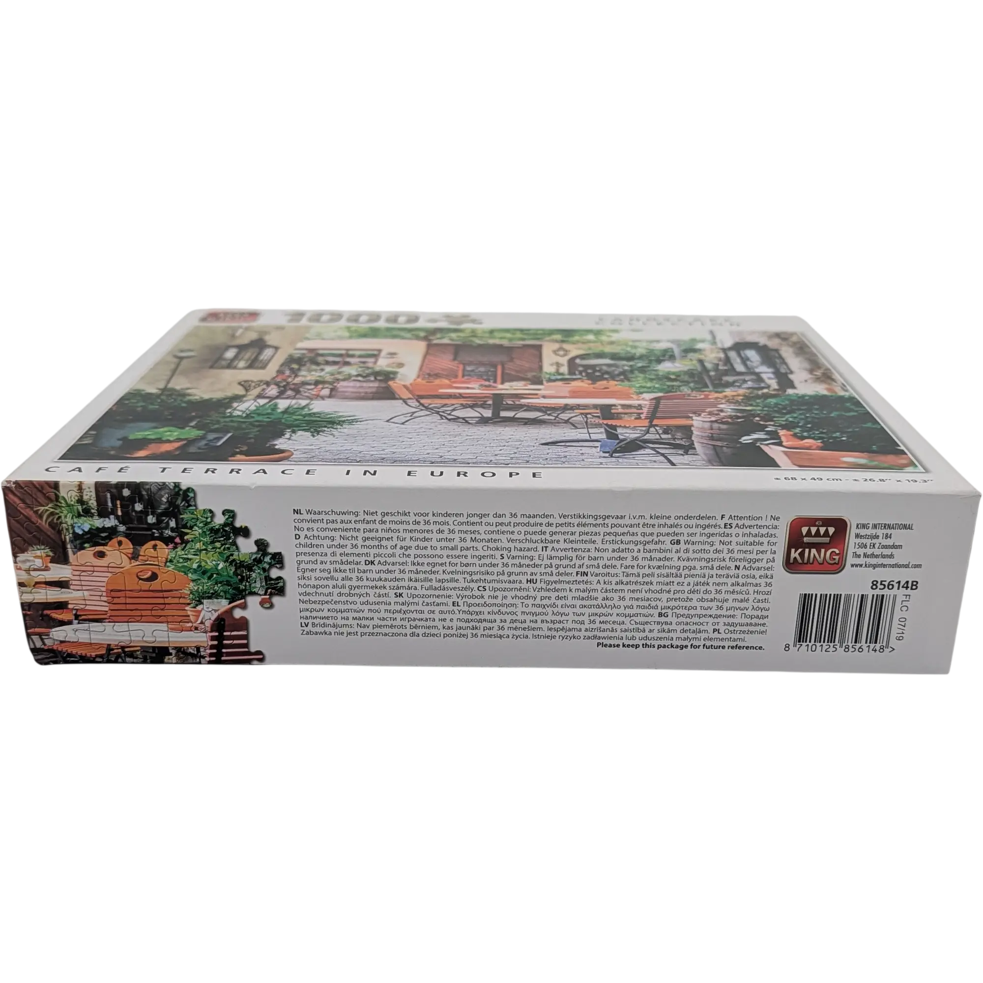 King Puzzle Comic Collection 1000 Teile 85614D Cafe Terrace, Ansicht 2