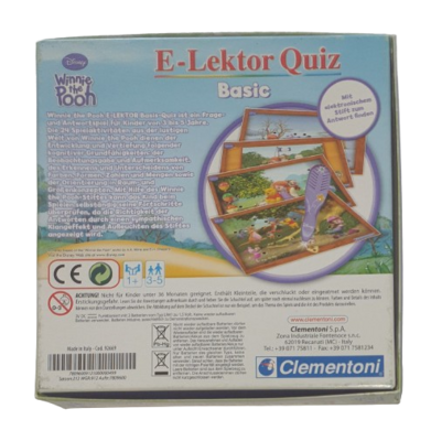 Clementoni E-Lektor Quiz Basic Disney Winnie the Pooh