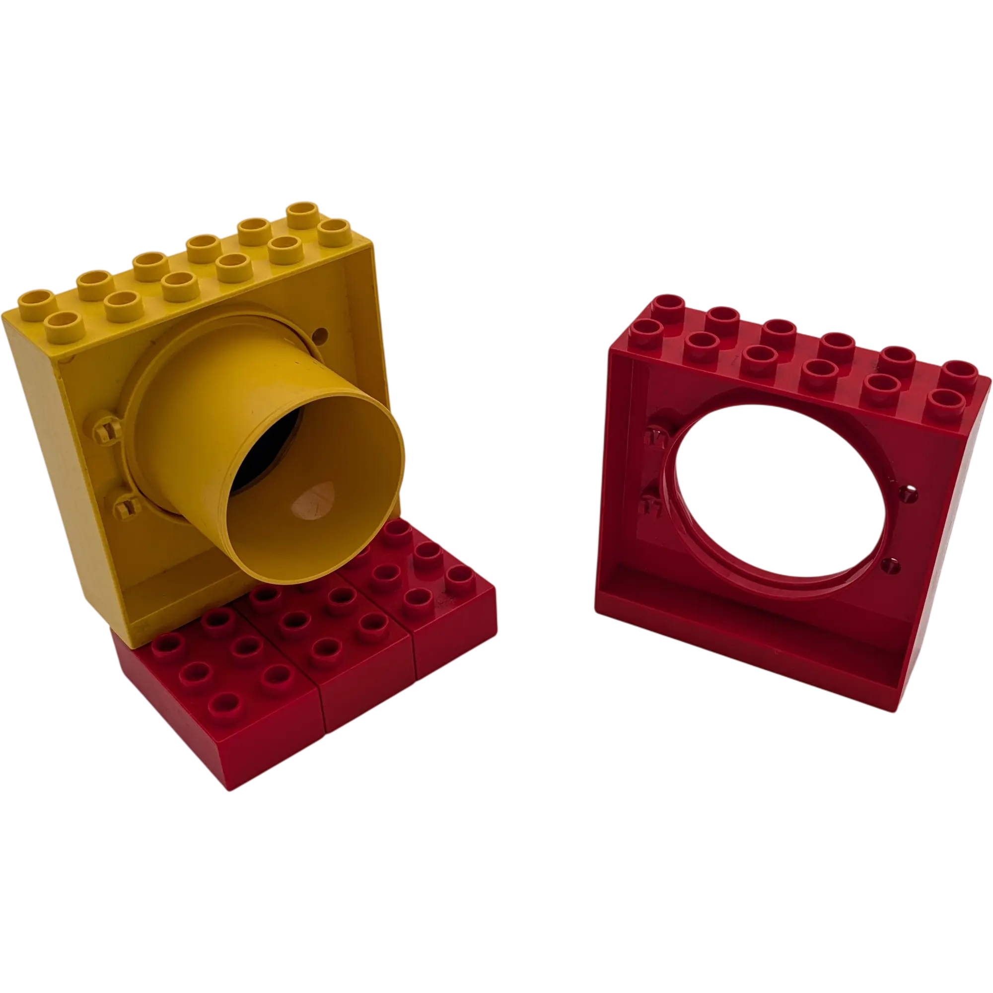 Lego Duplo Tunnelrutsche Spielplatz 7 teilig  Dunkelblau Rot Gelb