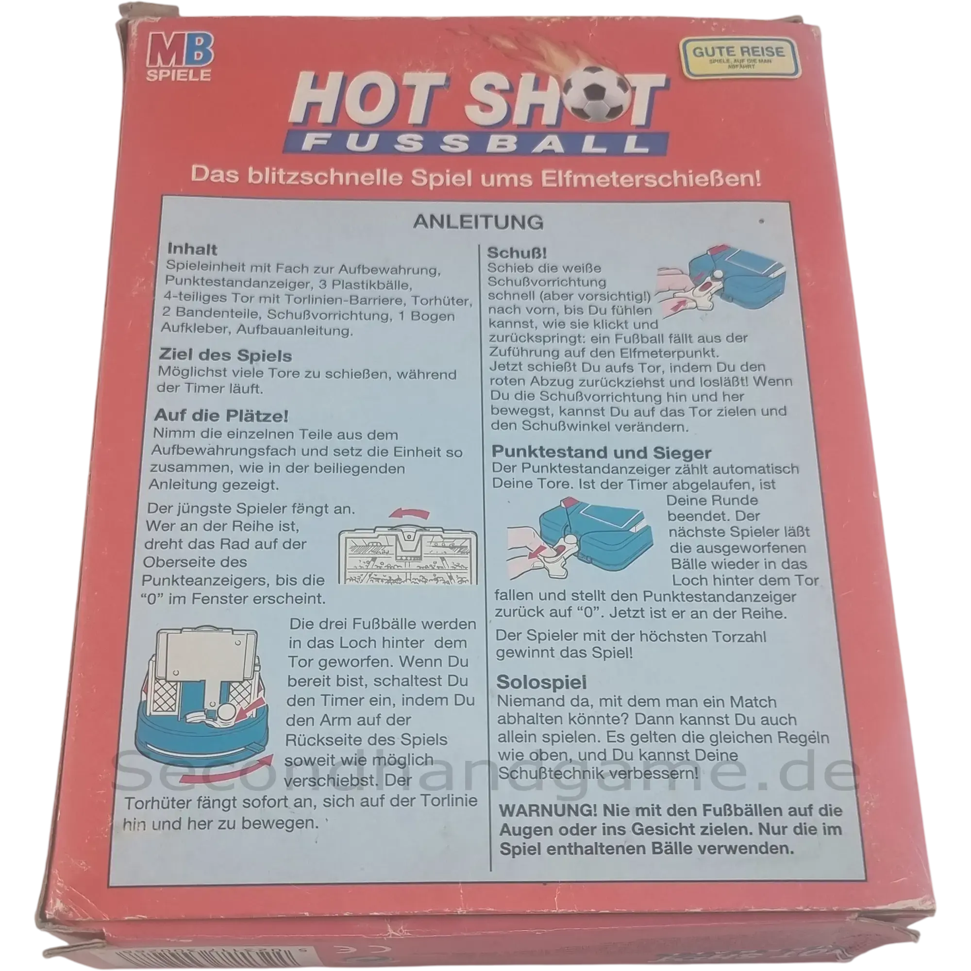 MB Spiele Hot Shot Fussball 14454100, ab 6 Jahre