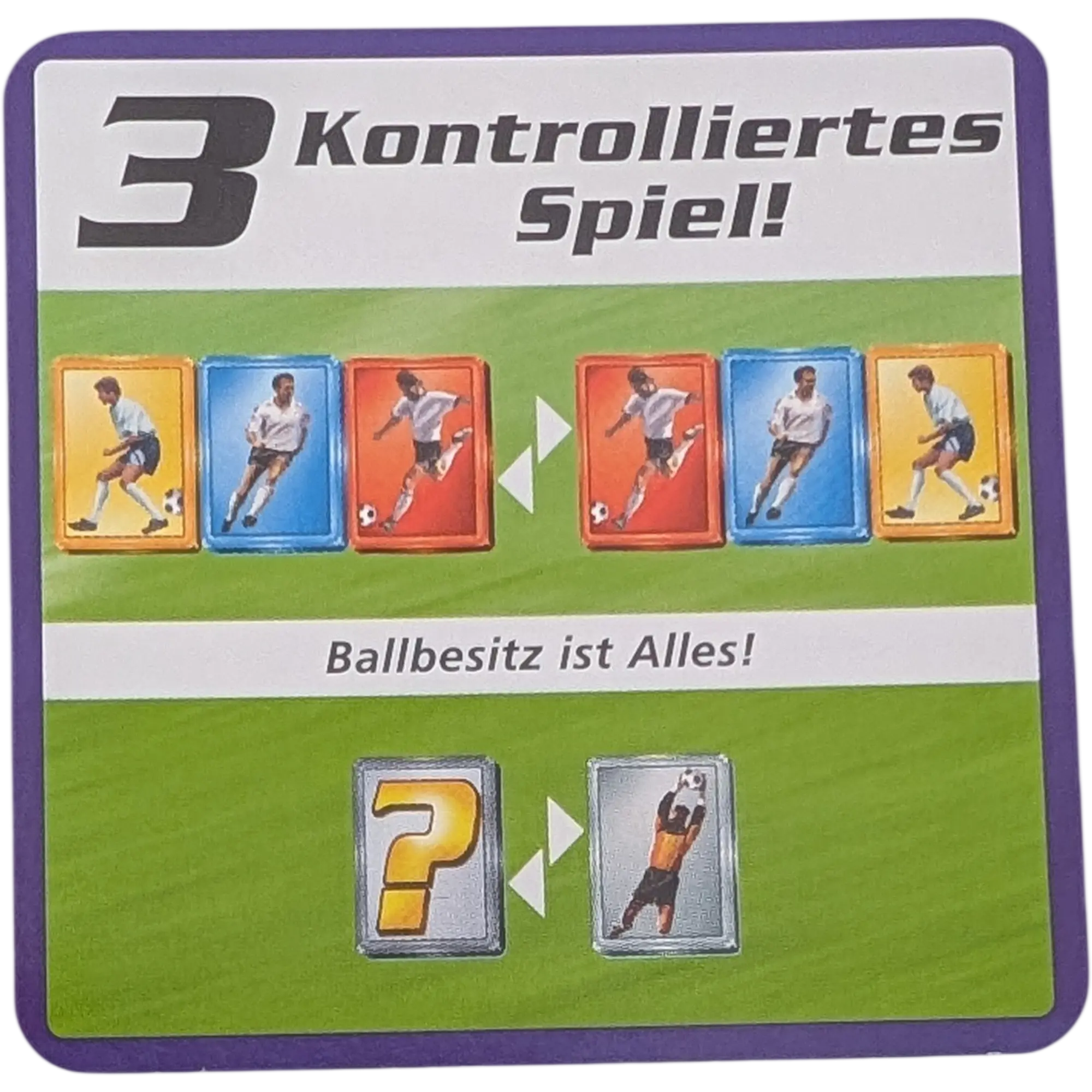 Kosmos Finale Ersatzteile Team Blau Taktikkarte Kampfstärke 3 Kontrolliertes Spiel! Ballbesitz ist alles!