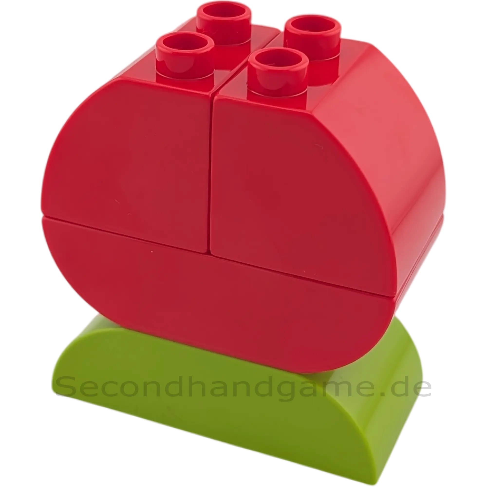 Lego Duplo Blume aus 4 Bausteinen Lime Rot Tulpe