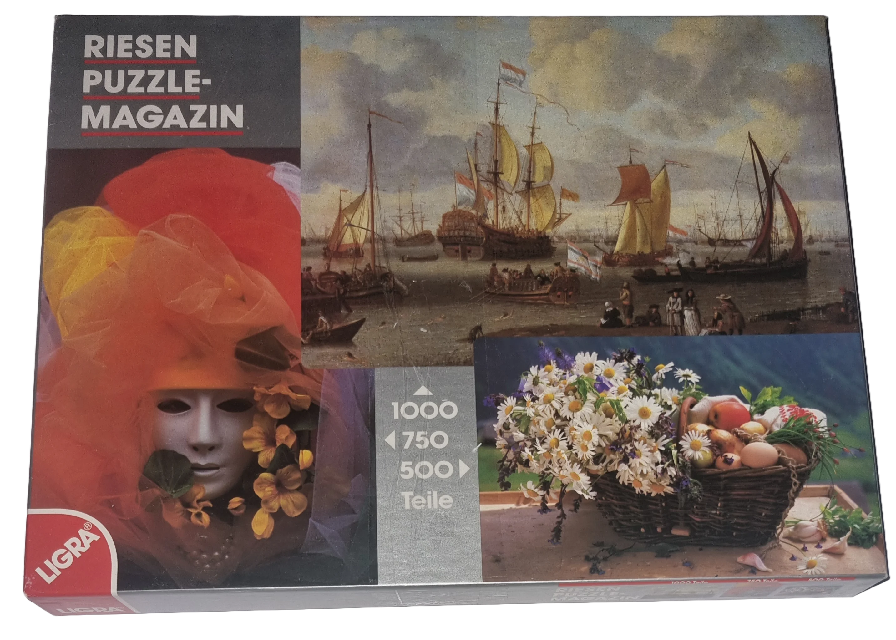 Ligra 500, 750, 1000 Teile Riesen Puzzle Magazin 