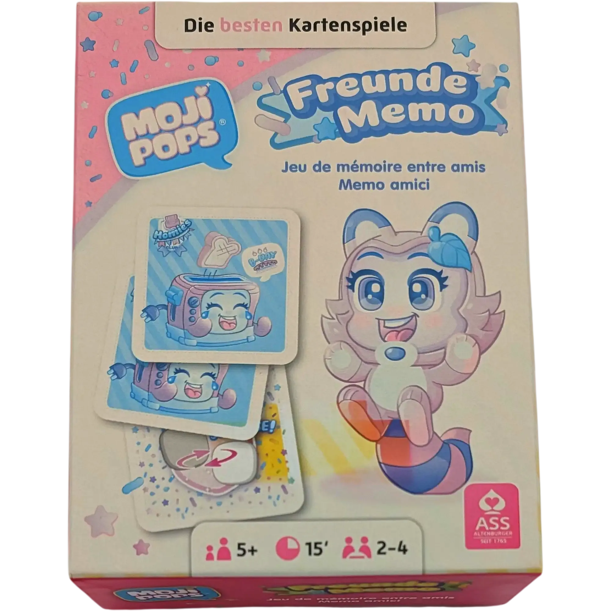 ASS MojiPops Freunde Memo Kartenspiel 22510011