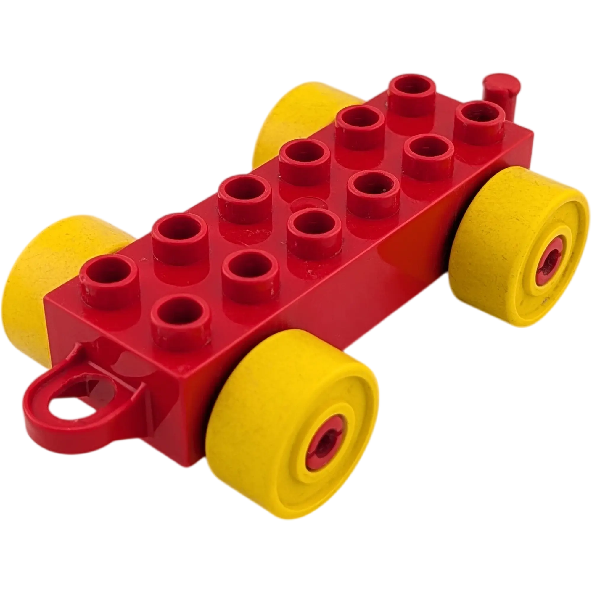 Lego Duplo Eisenbahn Anhänger Rot Gelb Geschlossen