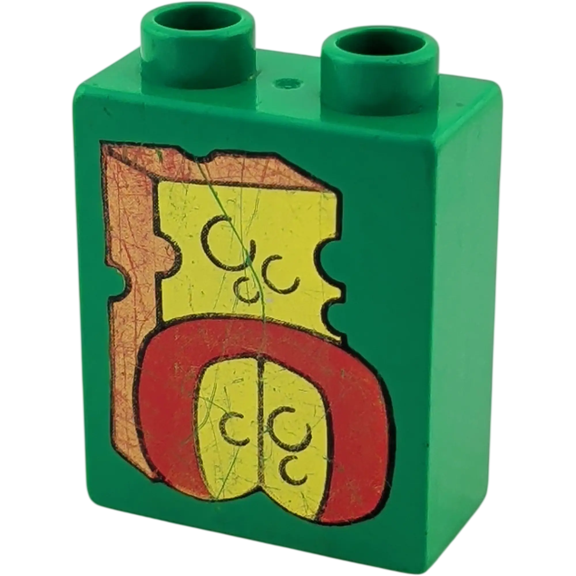 Lego Duplo 4066 Stein 1x2 Dunkelgrün Käse