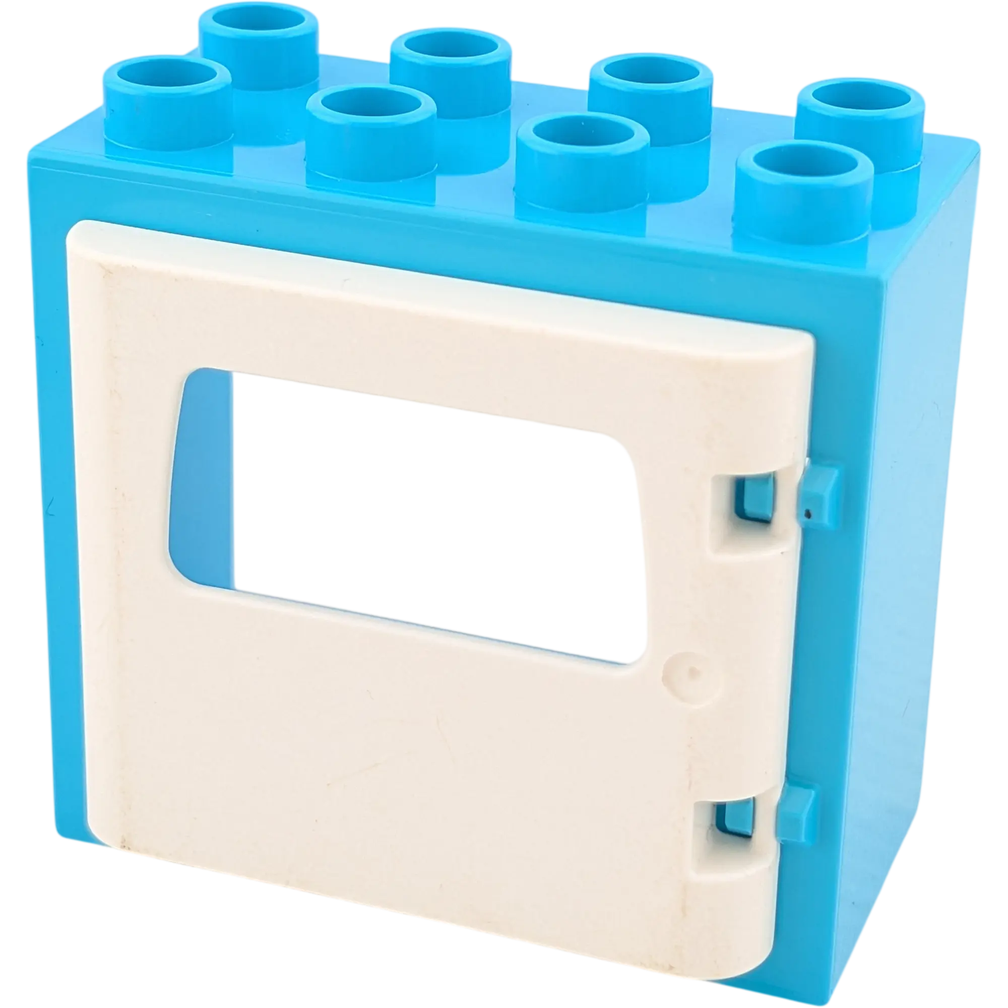 Lego Duplo 61649 Fensterrahmen Azur 2x4 mit Tür Klappe mit Briefkasten