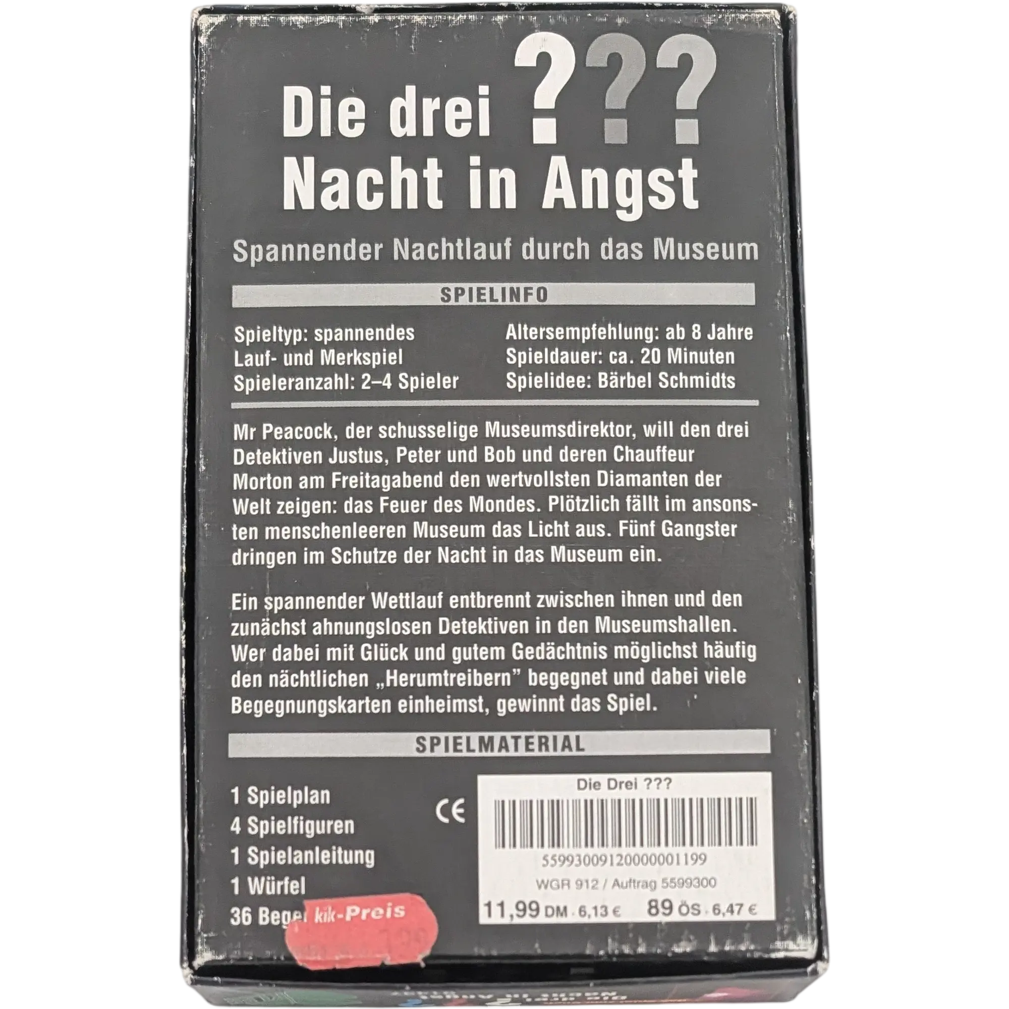 Klee Die drei ??? Nacht in Angst Das Spiel zum Buch