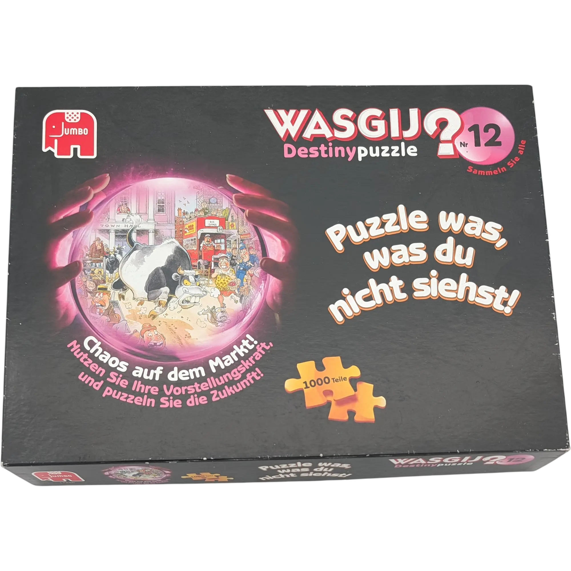 Jumbo Wasgij? Puzzle 12, 1000 Teile Chaos auf dem Markt! 17238