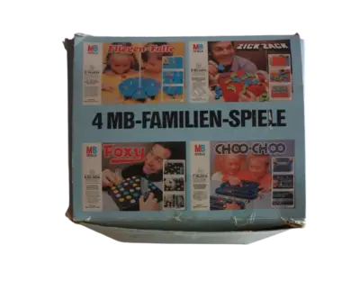 4 MB Familien-Spiele Choo Choo, Foxy, Fliegenfalle, Zick Zack
