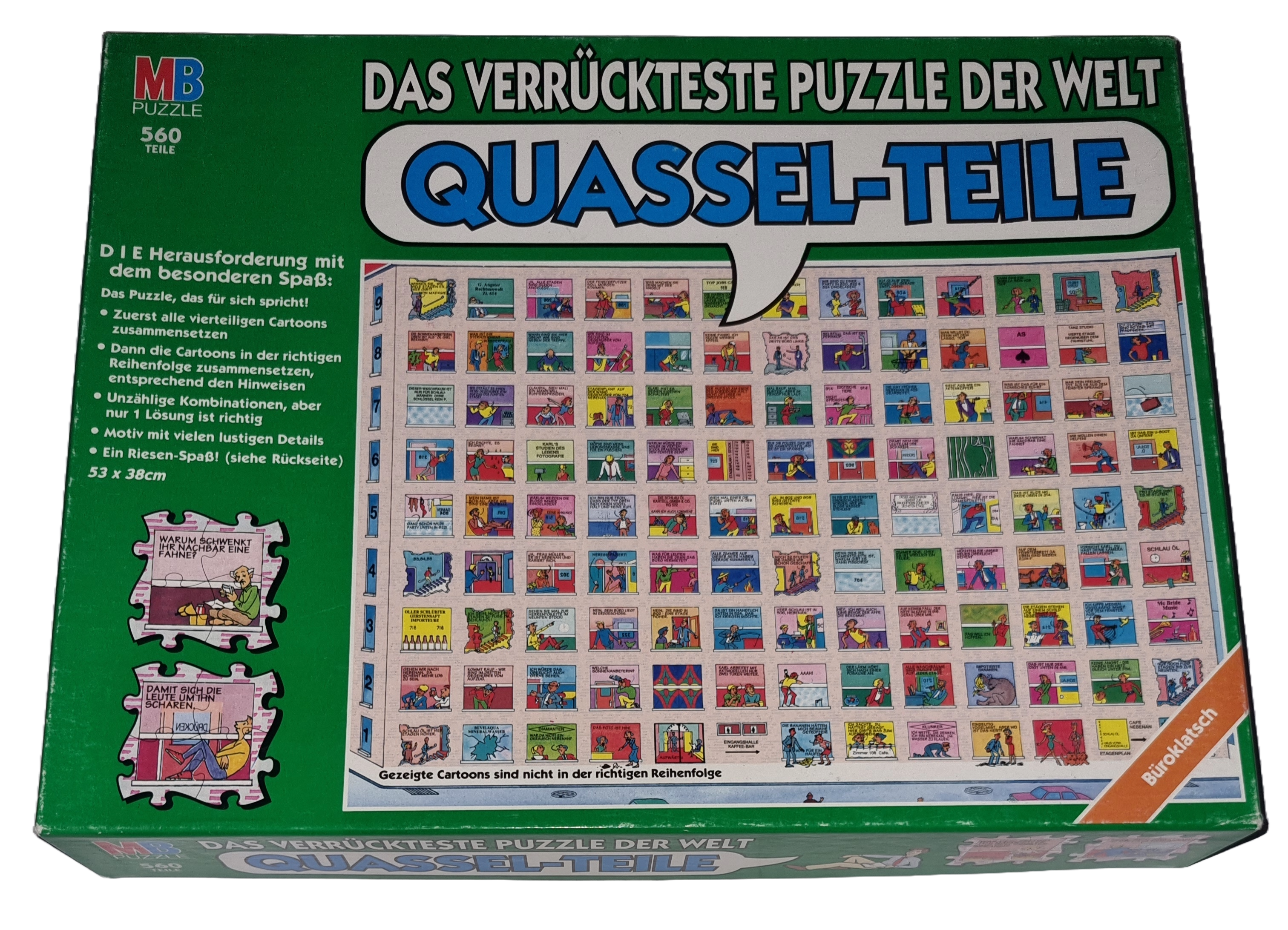 MB Das verrückteste Puzzle der Welt Quassel-Teile 560 Teile Büroklatsch