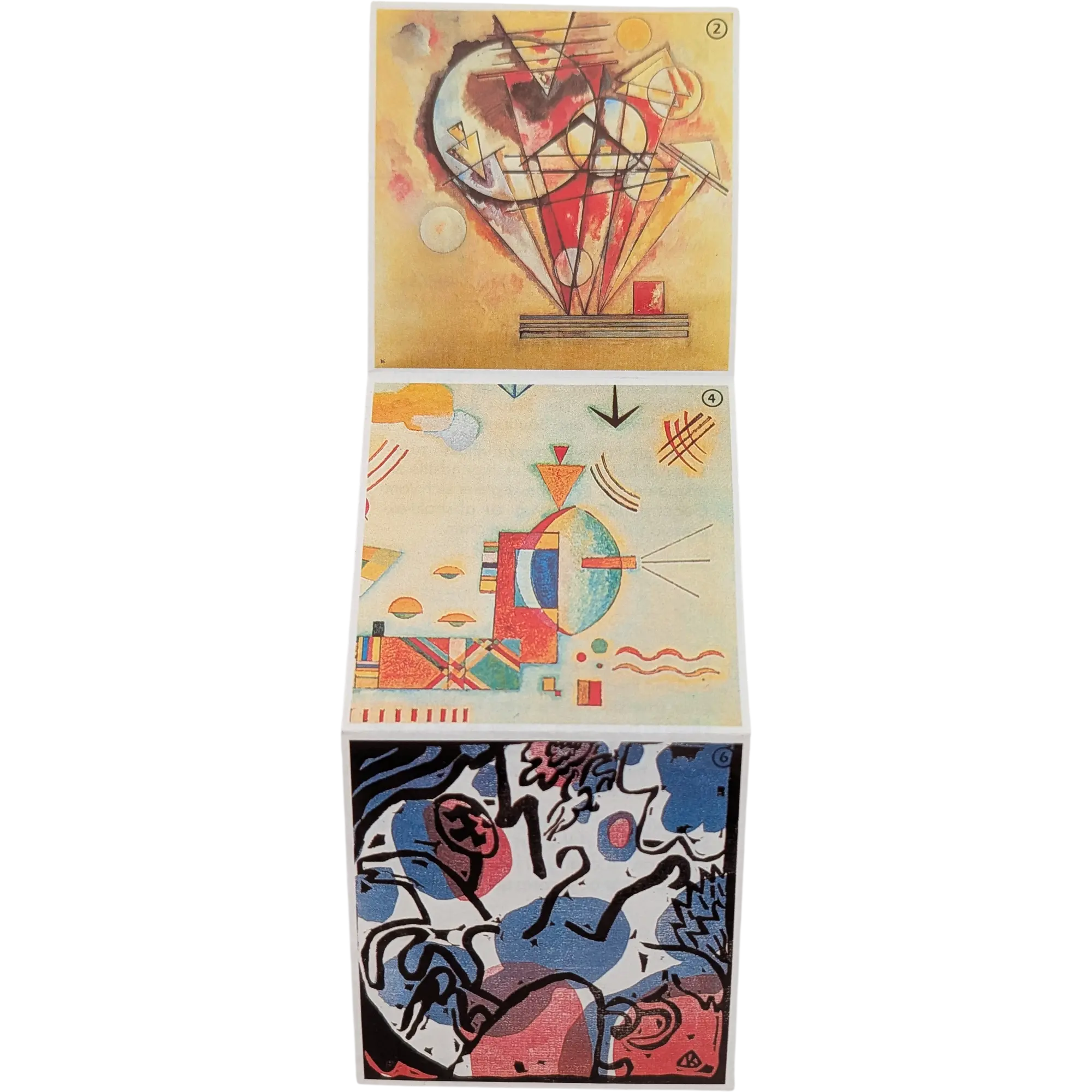 Pussycat Kandinsky Cube 805040 Würfelpuzzle Bilderwürfel mit 6 Kunstwerken von Wassily Kandinsky, Ansicht 3