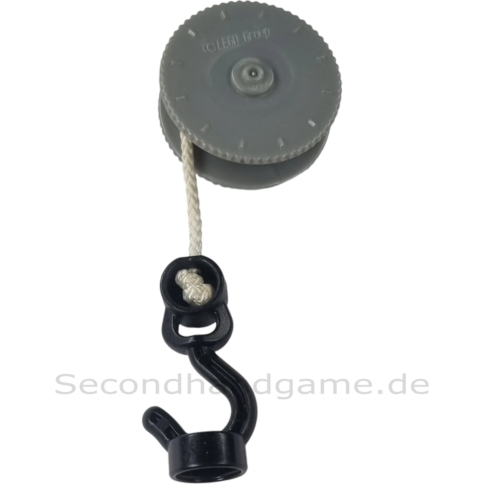 Lego Duplo Kran Seilwinde mit Haken Schwarz Grau kleiner Haken