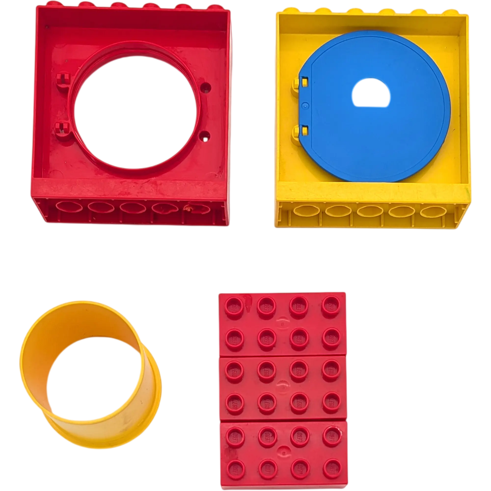 Lego Duplo Tunnelrutsche Spielplatz 7 teilig  Dunkelblau Rot Gelb