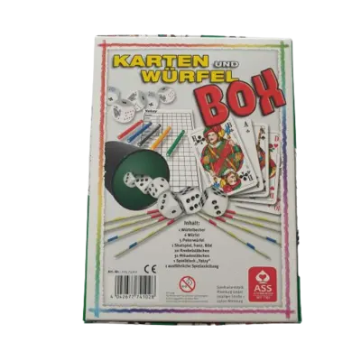 ASS Karten und Würfel Box