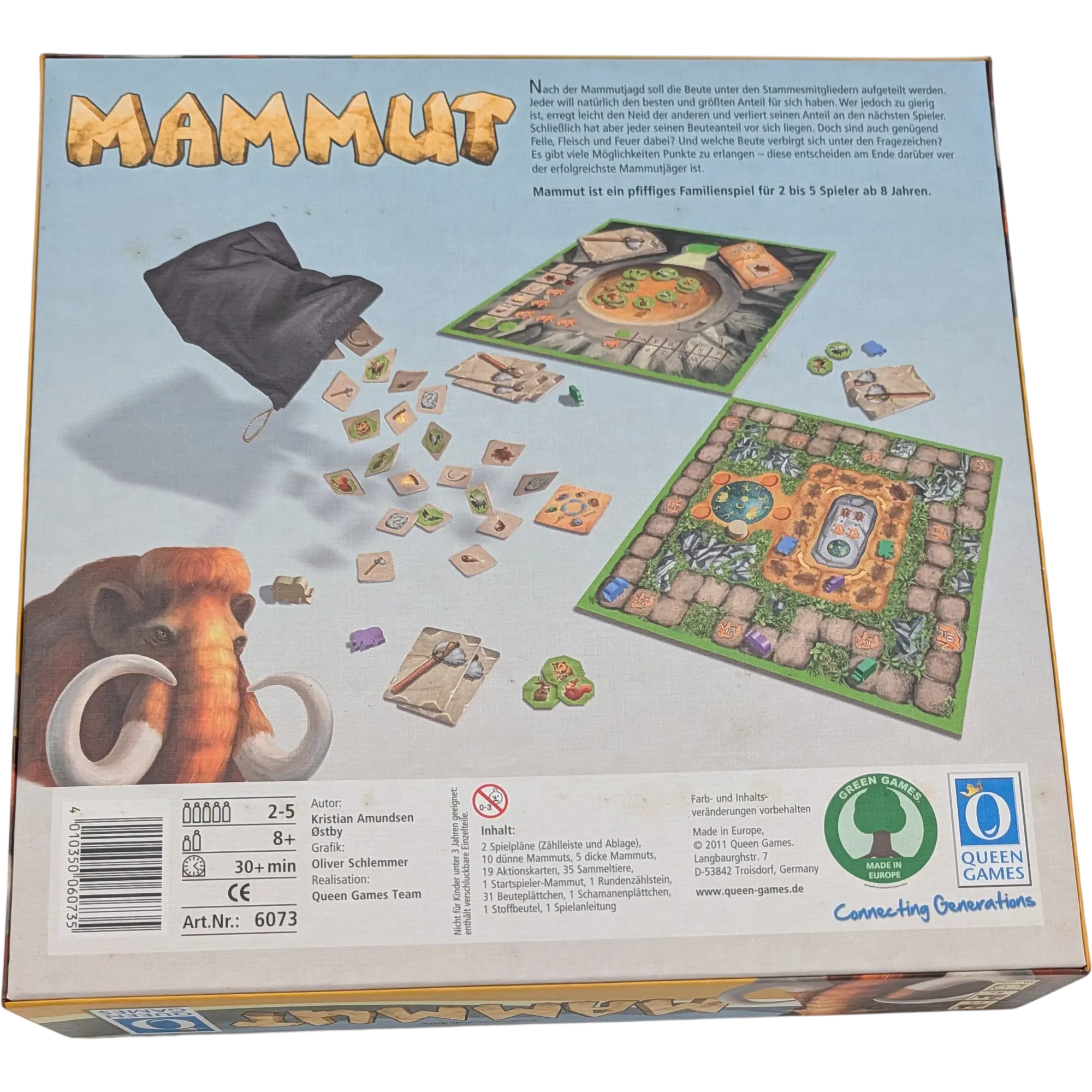 Queen Games Mammut pfiffiges Familienspiel