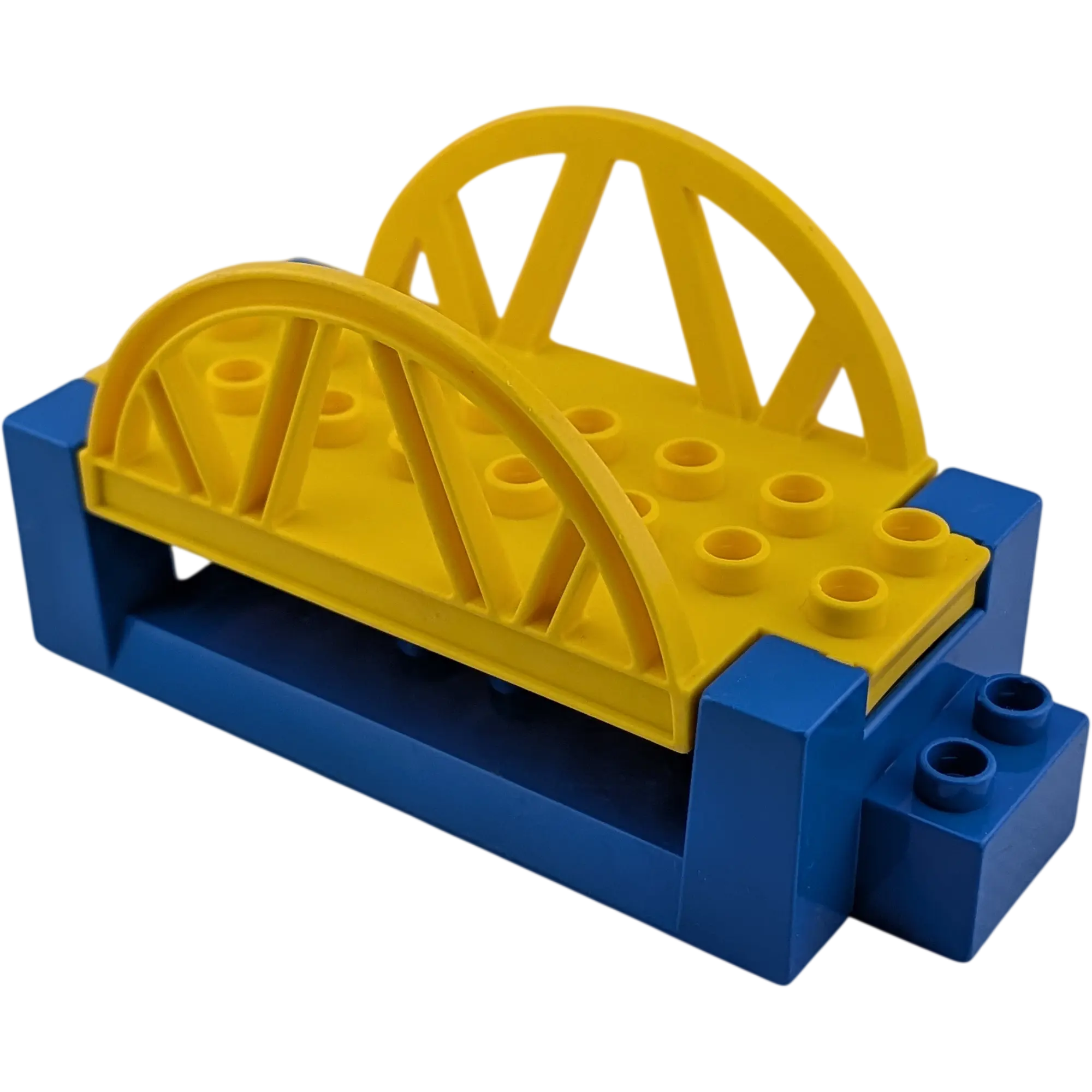 Lego Duplo Klappbrücke Blau Gelb mit Bogengeländer Zugbrücke