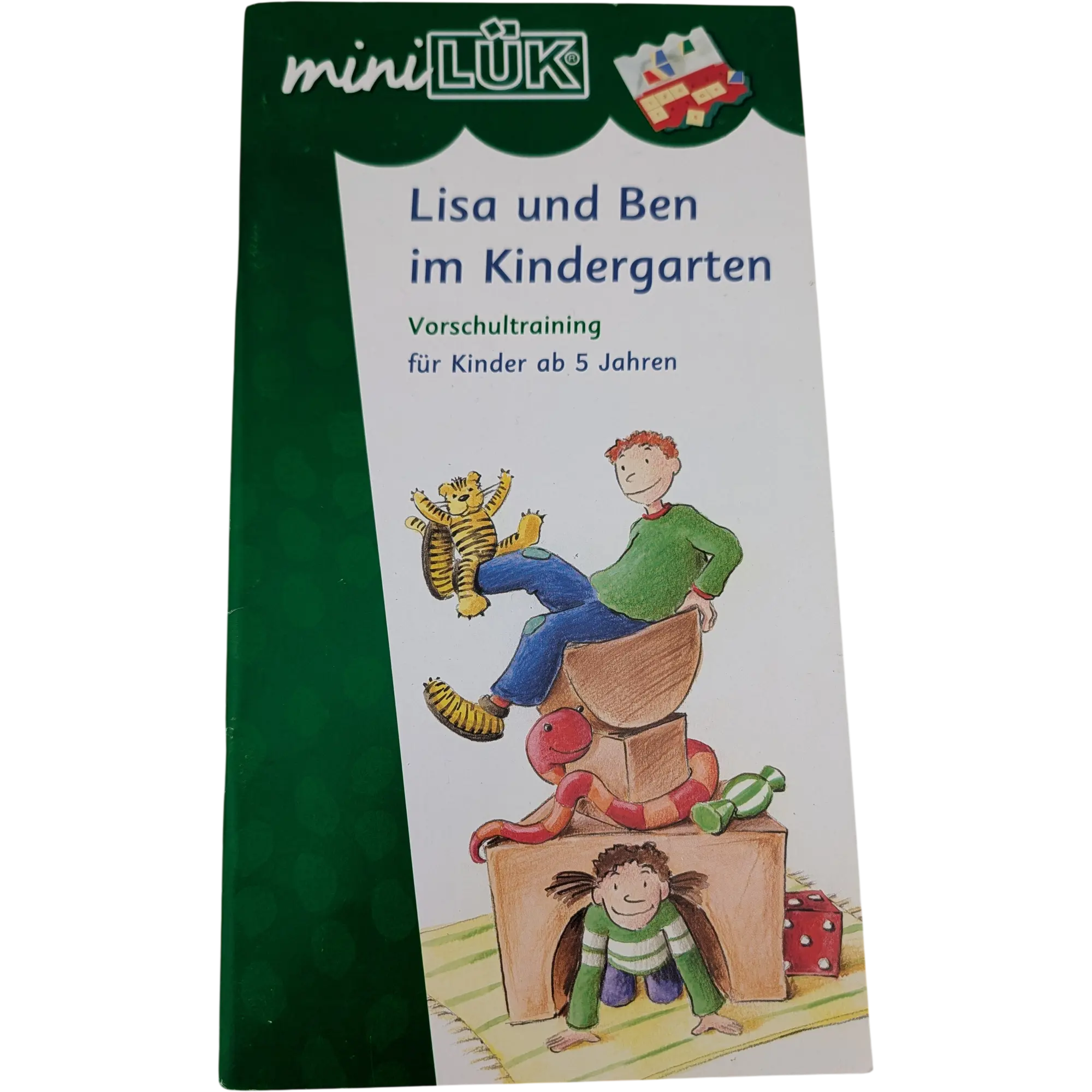 Mini Lük Heft Lisa und Ben im Kindergarten Vorschultraining