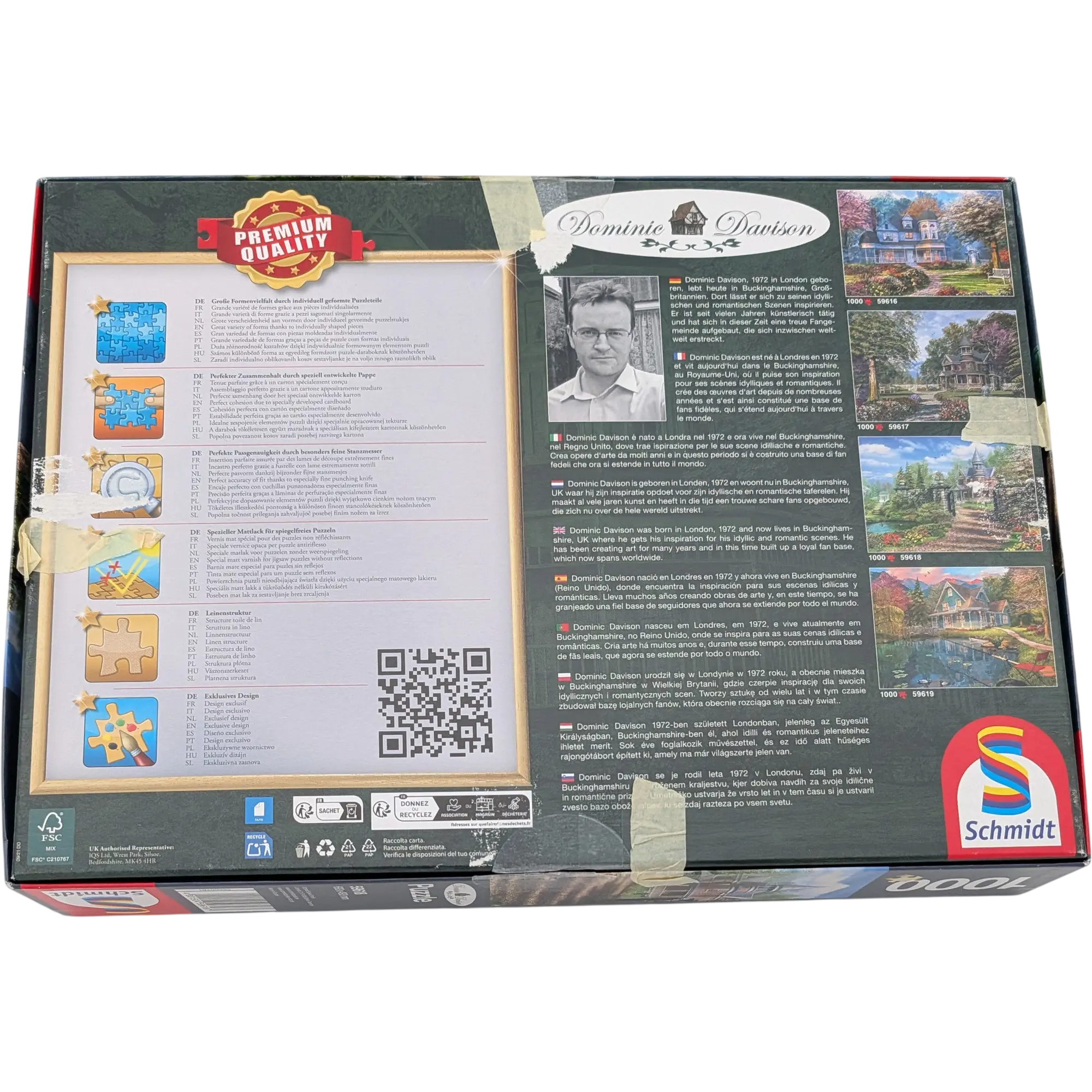 Schmidt Dominic Davison Premium Quality Puzzle 1000 Teile 59618 Viktorianisches Haus, Ansicht 2