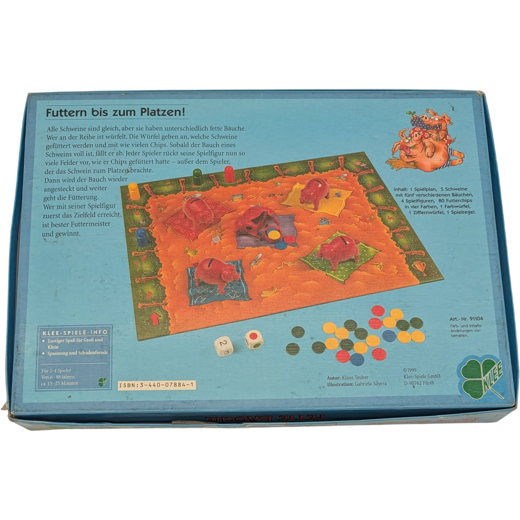 Klee Fette Bäuche Ich glaub' mein Schwein platzt! Ein Spiel von Klaus Teuber