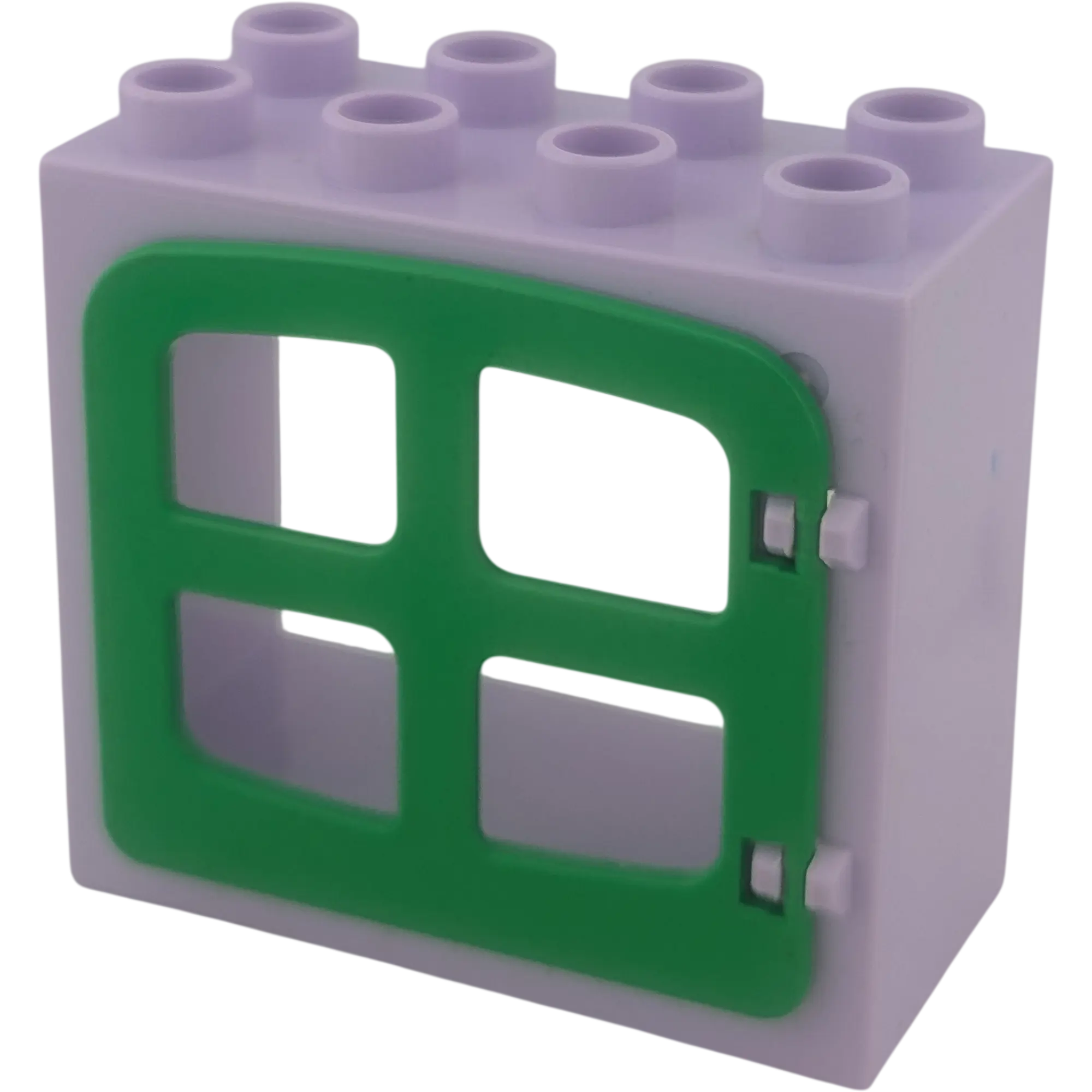 Lego Duplo 61649 Fensterrahmen Lavendel Helllila 2x4 mit vier kleinen Fenstern Mittelgrün