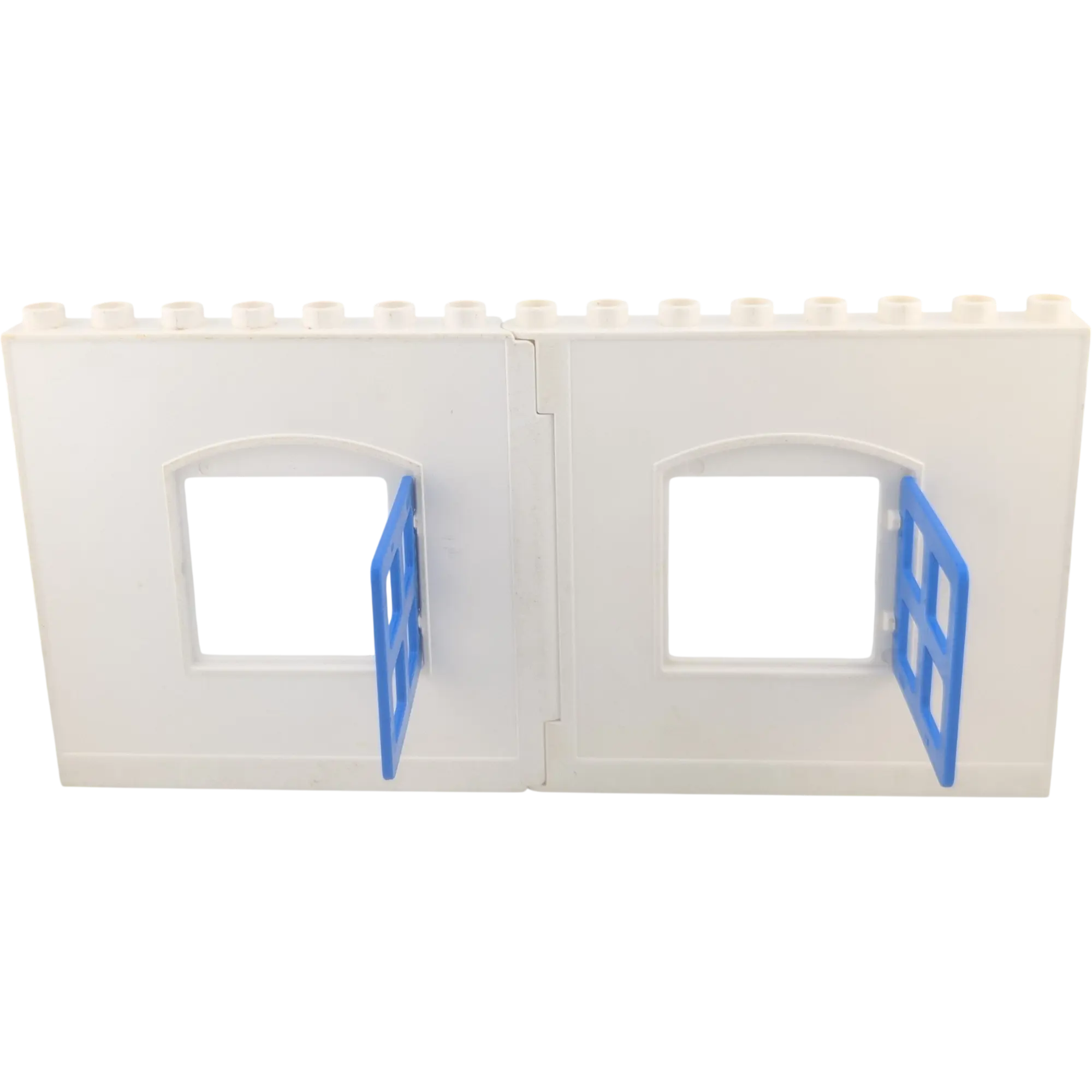 Lego Duplo Hauswand Weiß Polizeistation Polizeirevier Blaue Fenster