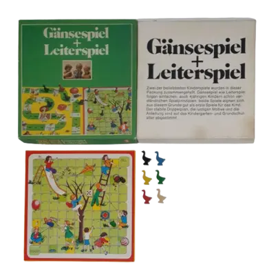 Berliner Spiele Gänsespiel + Leiterspiel