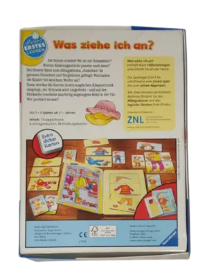 Ravensburger Spielend erstes Lernen Was ziehe ich an? 247363