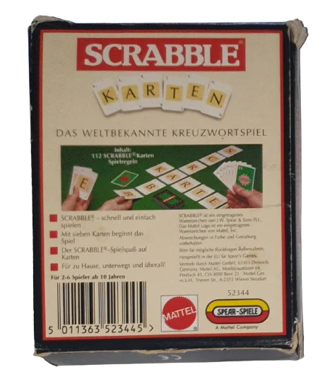 Spear-Spiele Scrabble Karten, Ansicht 3