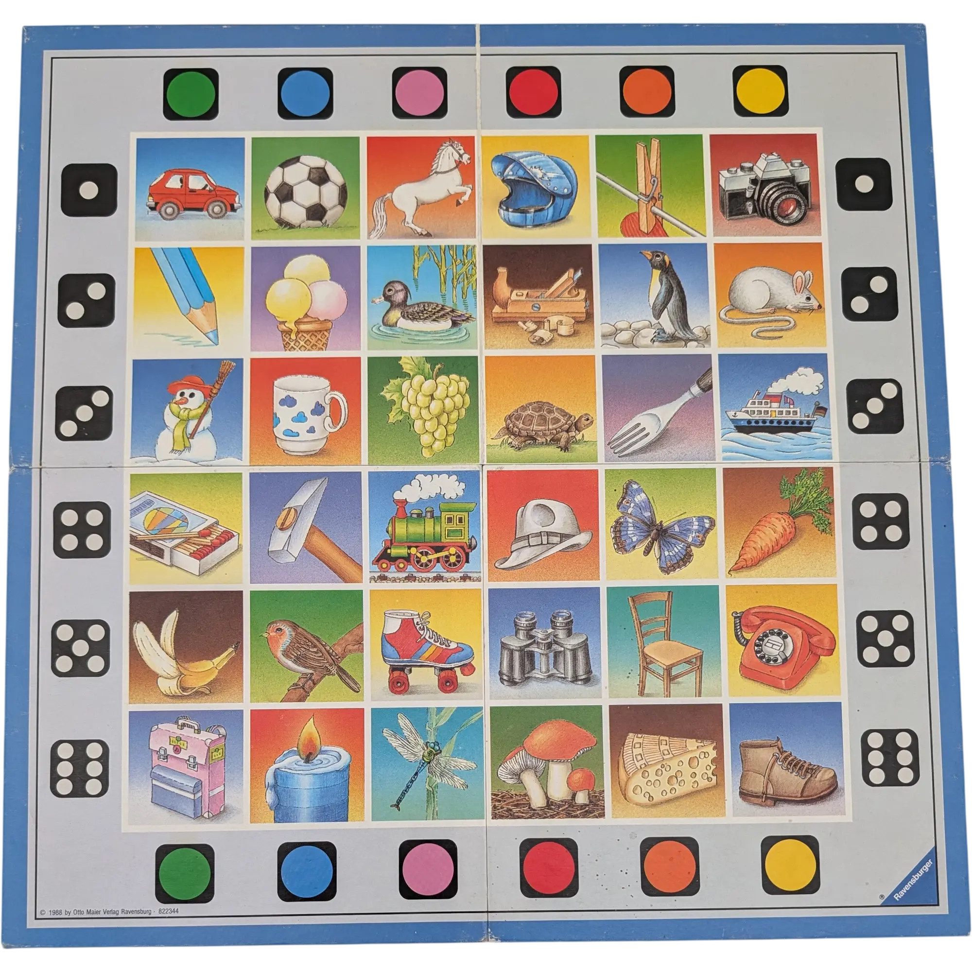 Spielplan Spielbrett Ravensburger Ratefüchse aufgepasst!
