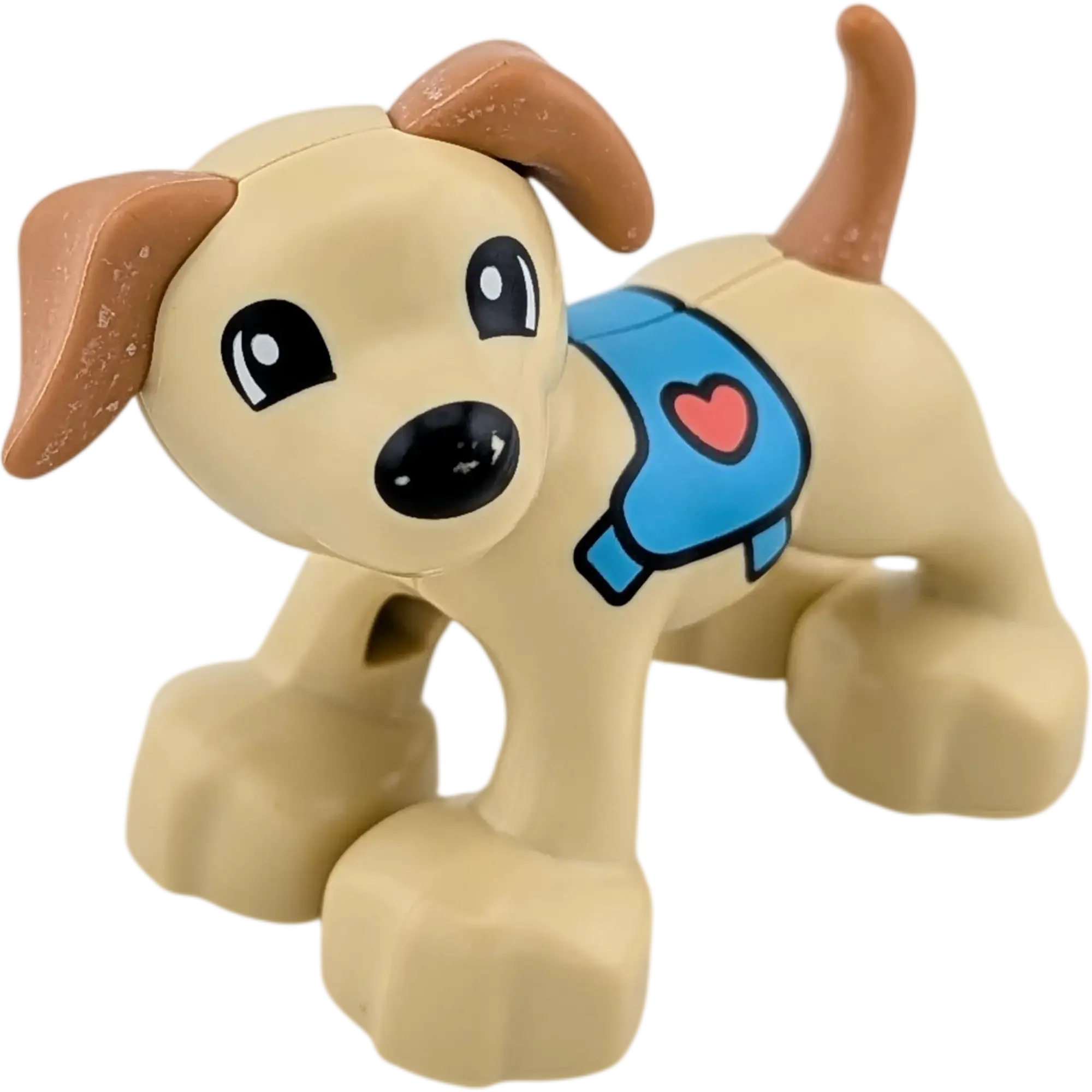 Lego Duplo Hund mit Geschirr und Herz