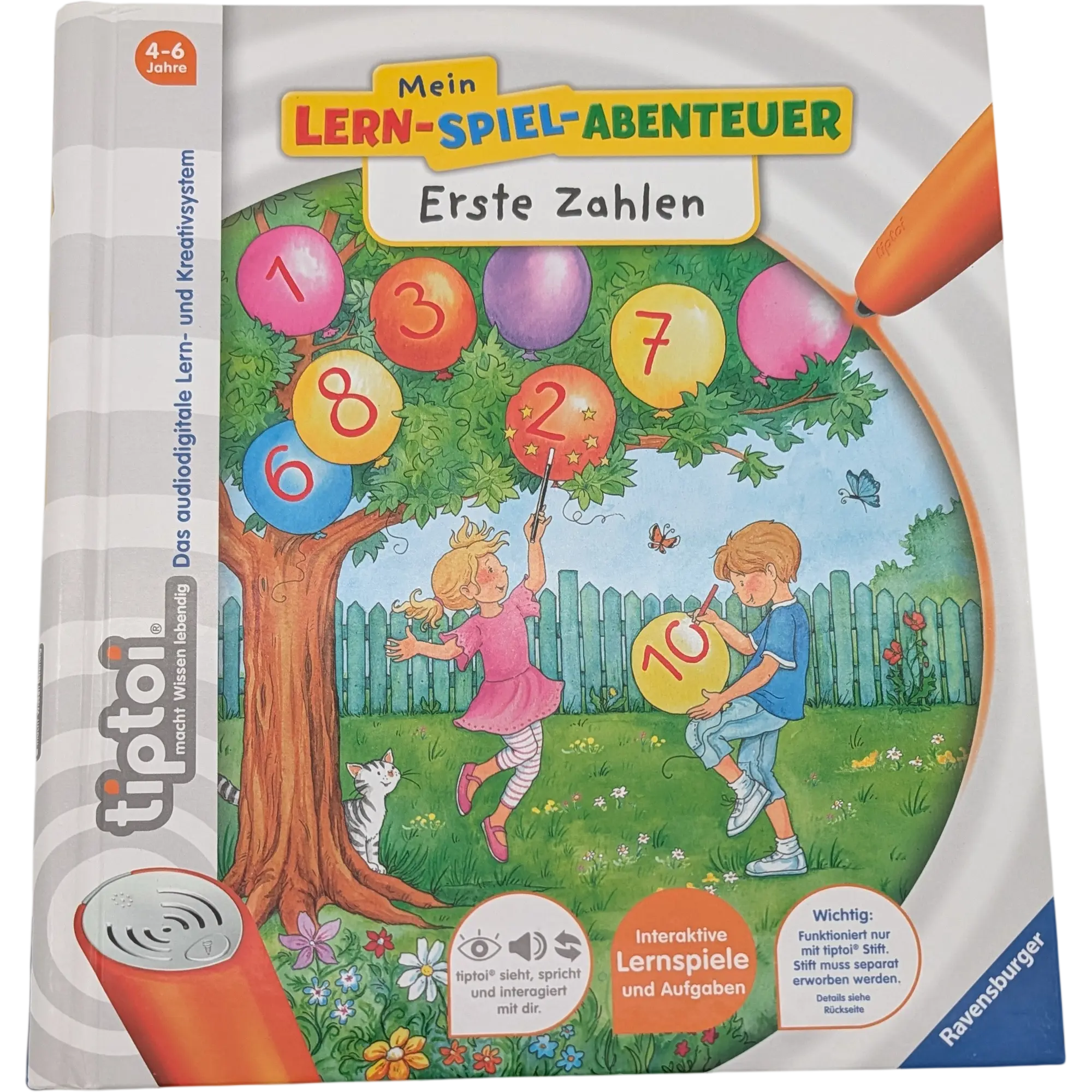 Ravensburger Tiptoi Buch Mein Lern-Spiel-Abenteuer Erste Zahlen 00620