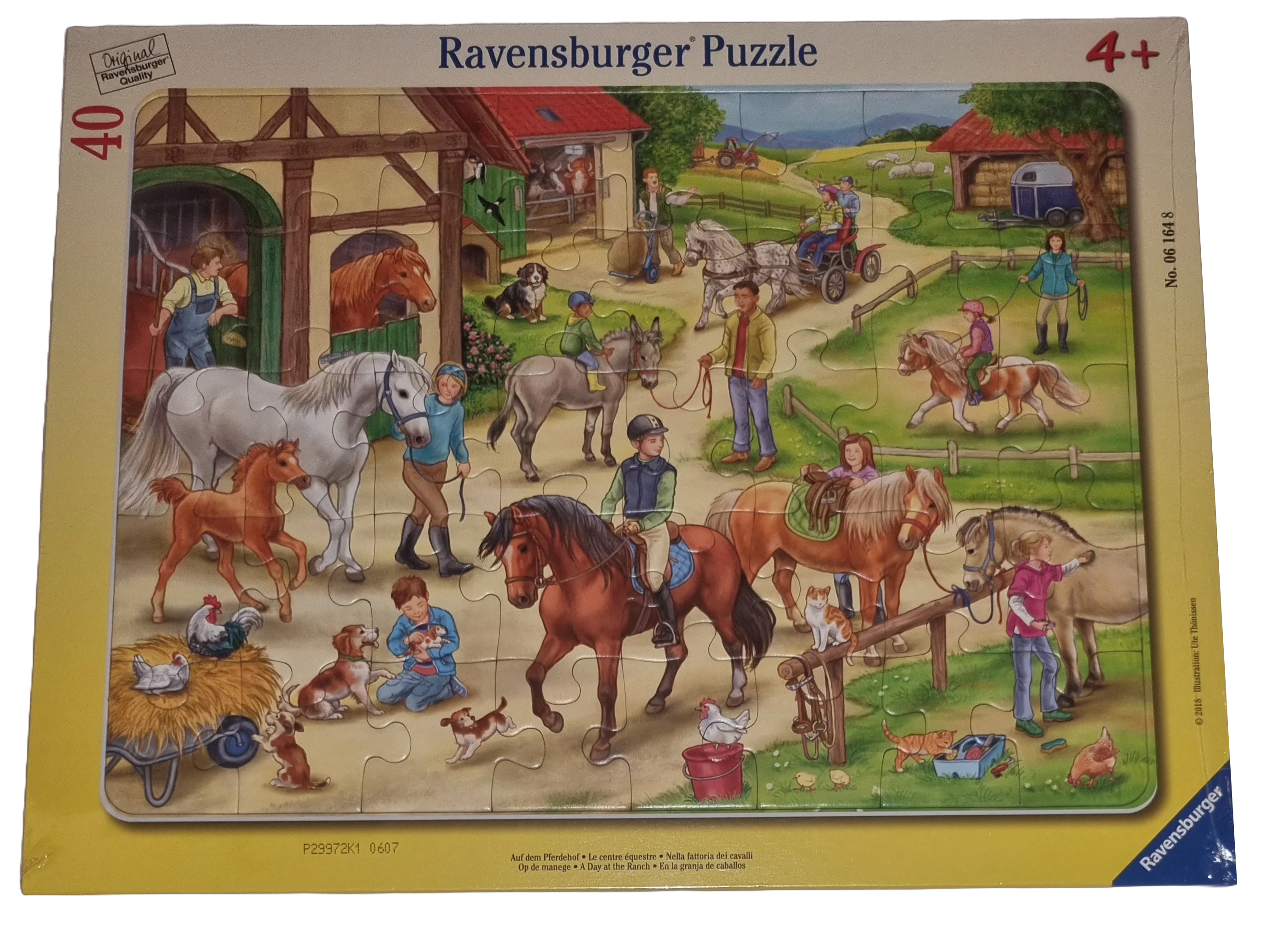 Ravensburger Rahmenpuzzle 40 Teile Auf dem Pferdehof 061648
