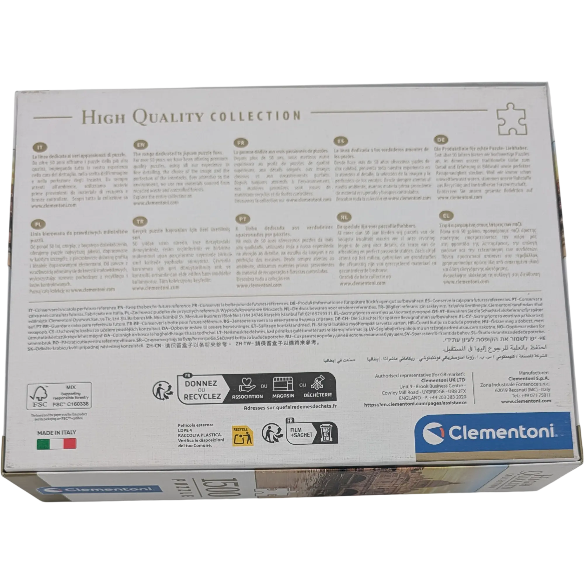 Clementoni High Quality Puzzle 1500 Teile 31717 Rome, Ansicht 2